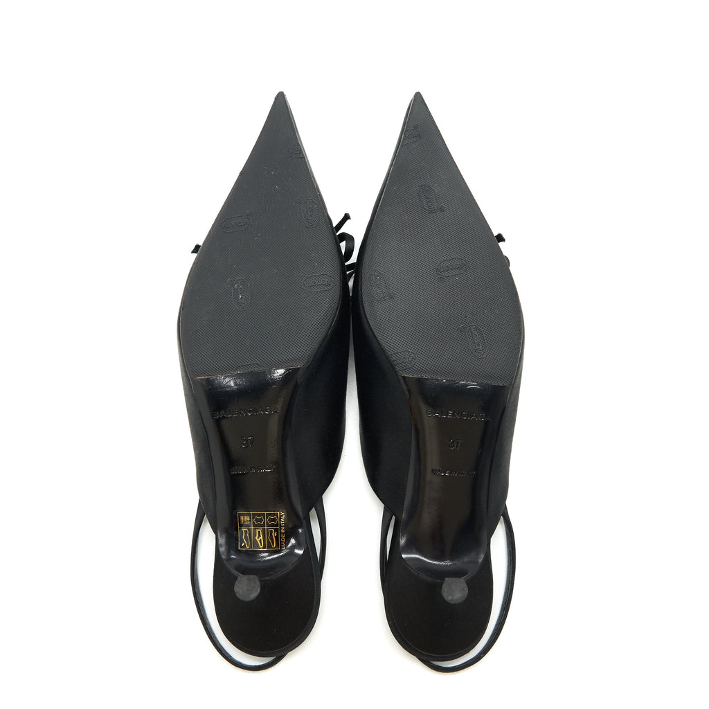 BALENCIAGA BOW KNIFE SLINGBACK BLACK SIZE37