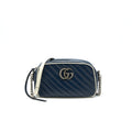 GUCCI SMALL GG MARMONT BAG NAVY