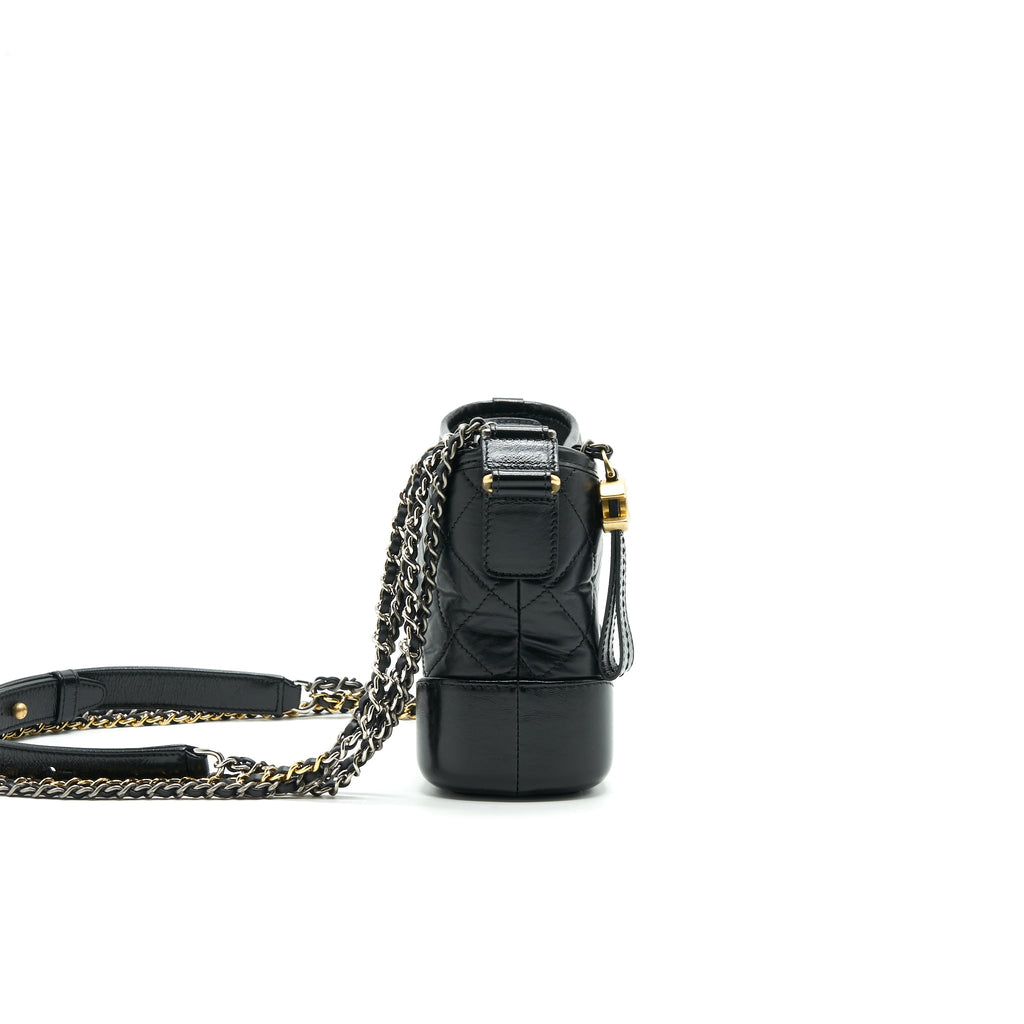 CHANEL SMALL GABRIELLE HOBO BAG BLACK