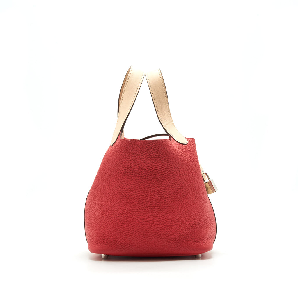 HERMES PICOTIN 18 ROSE TOMATE / ROSE ELGANTINE