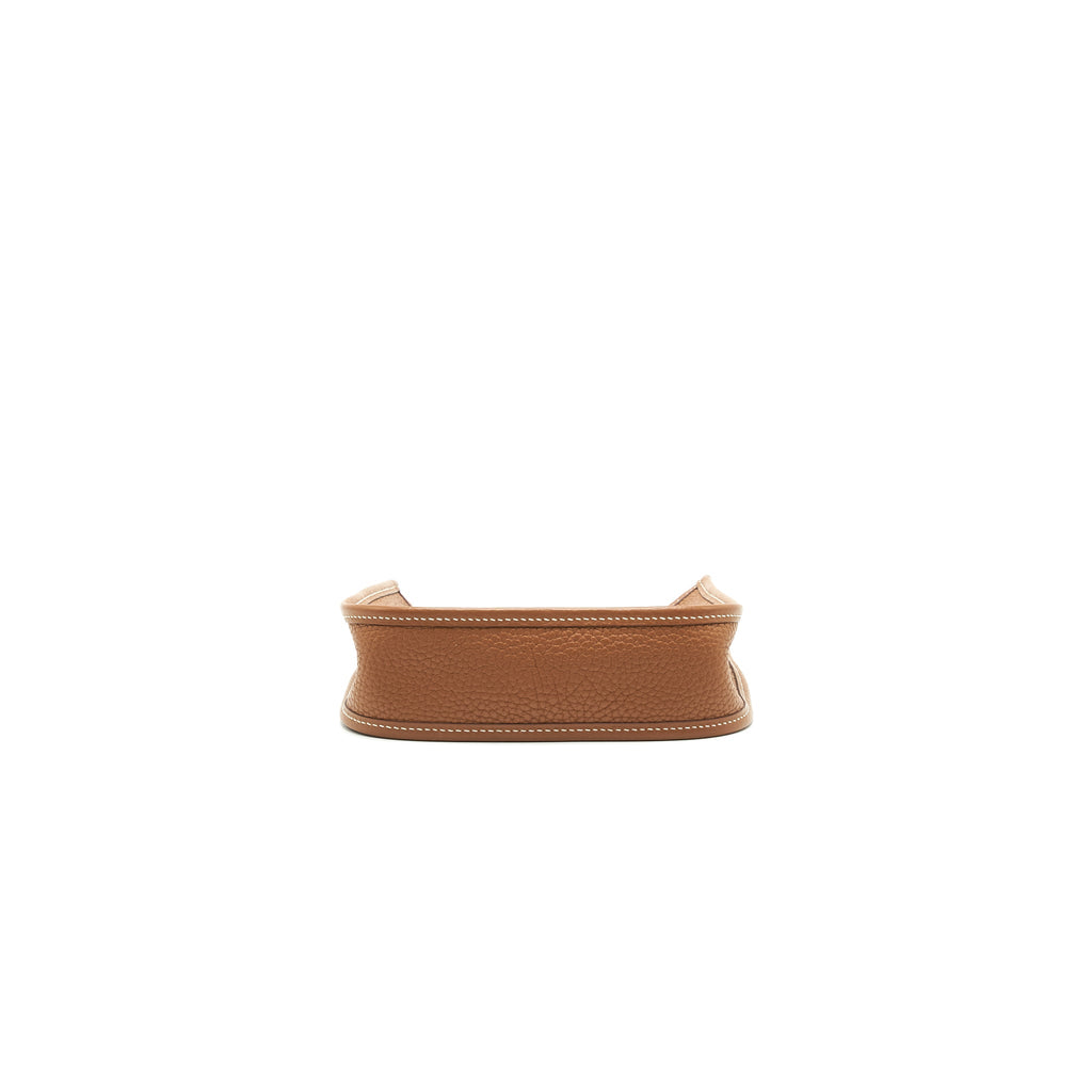 HERMES MINI EVELYNE GOLD WITH GOLD HARDWARE