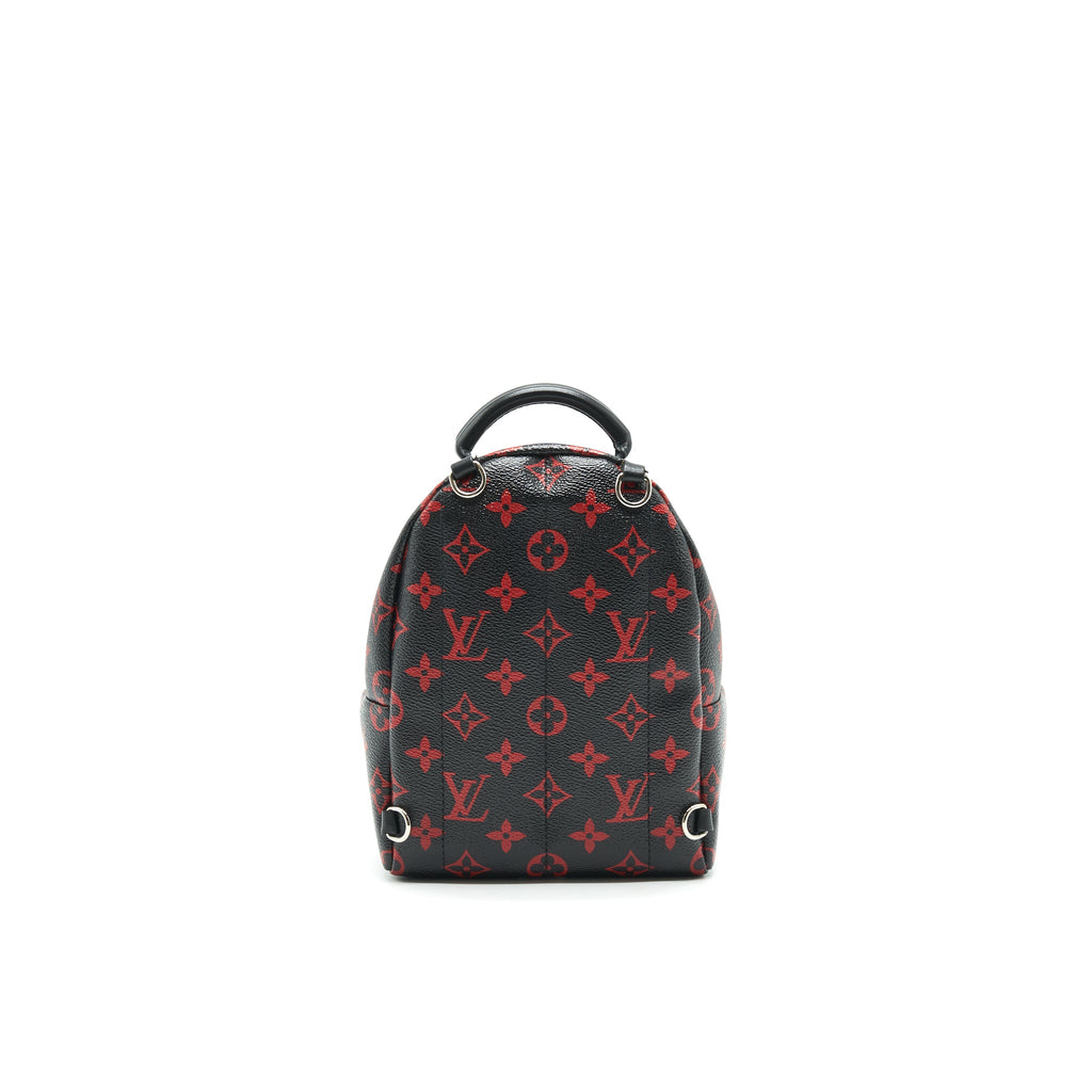 LOUIS VUITTON PALM SPRINGS MINI BACKPACK IN BLACK AND RED