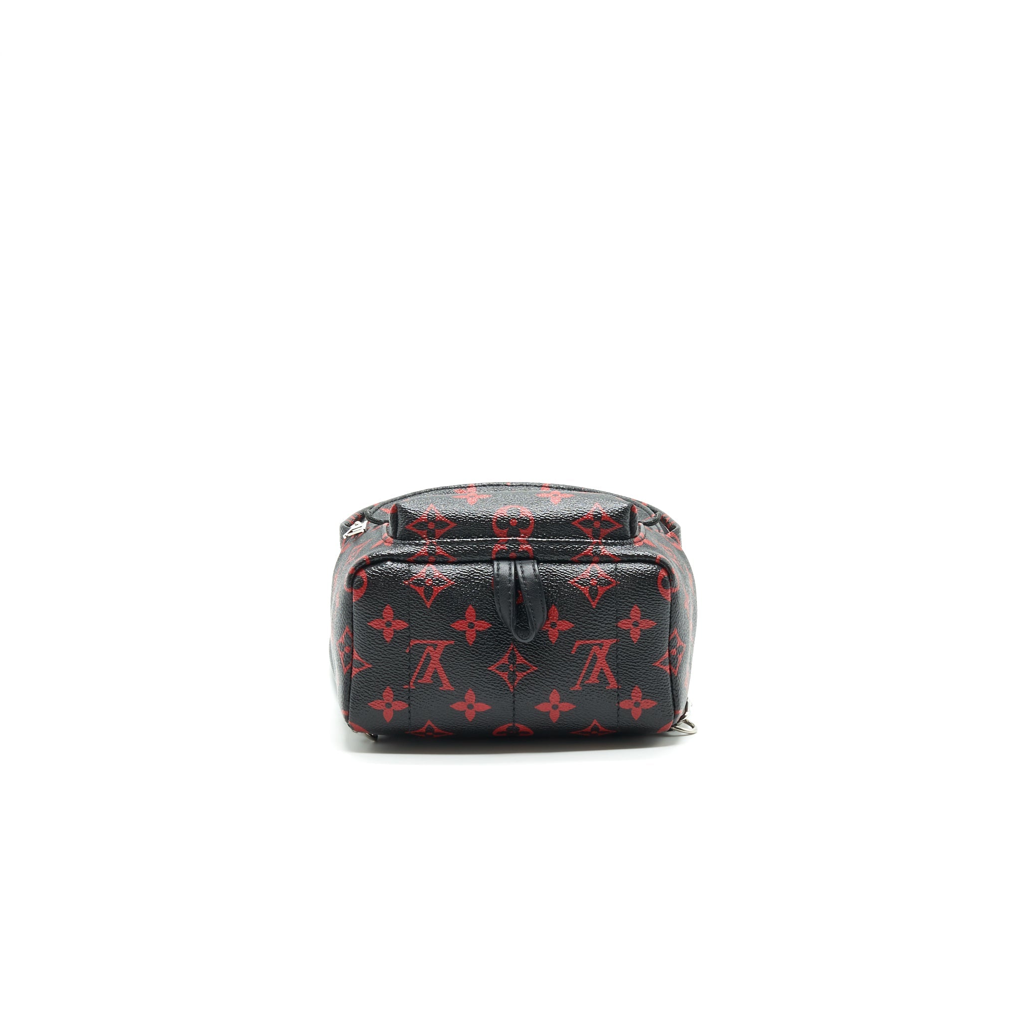 LOUIS VUITTON PALM SPRINGS MINI BACKPACK IN BLACK AND RED