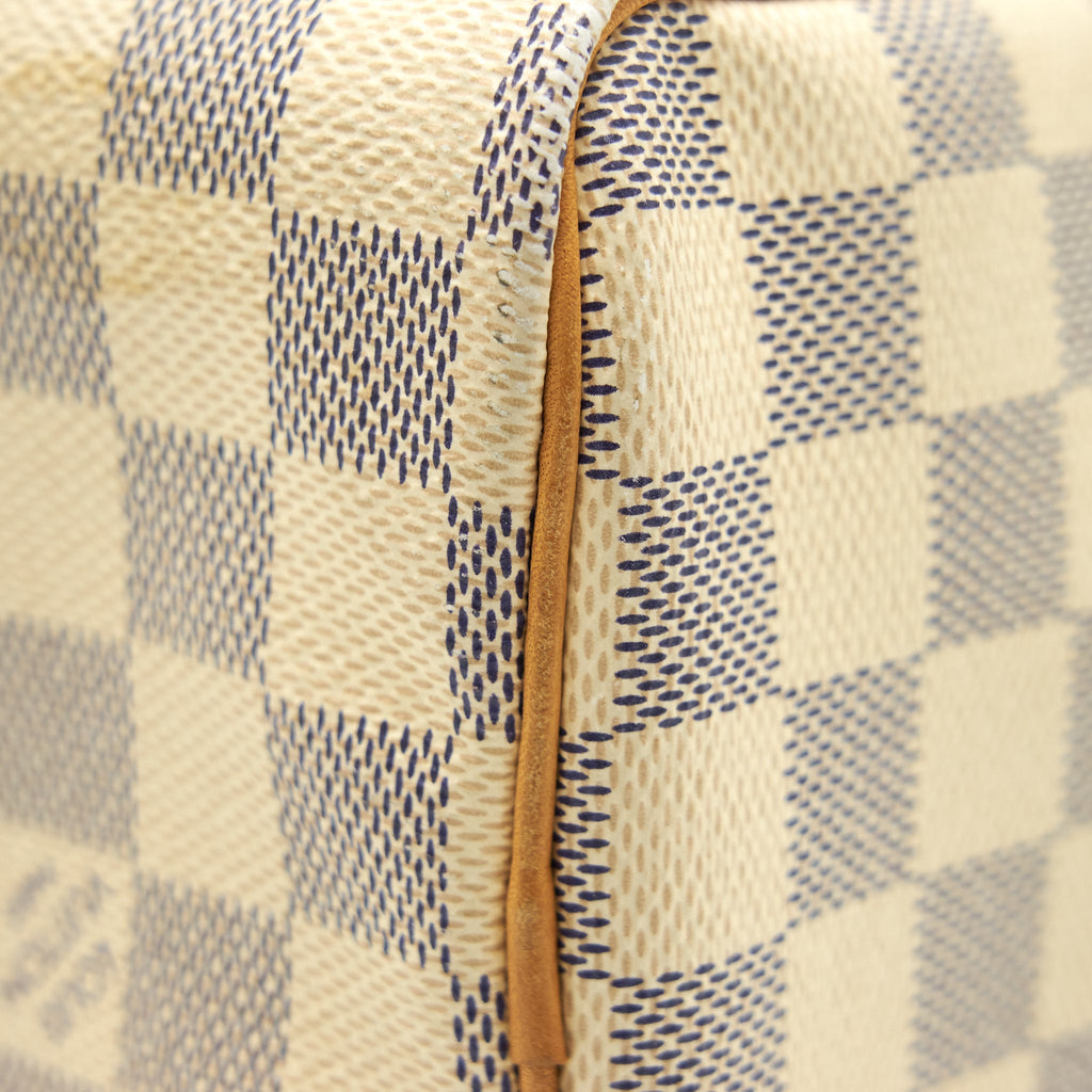 LOUIS VUITTON SPEEDY 25 DAMIER AZUR CANVAS HANDBAG