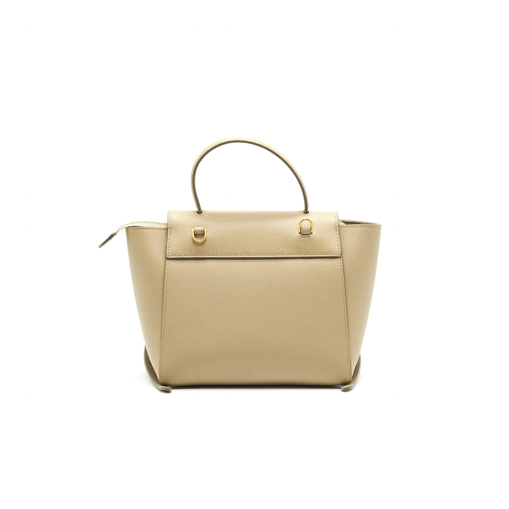 CELINE NANO BELT TRAINED CALFSKIN TAUPE