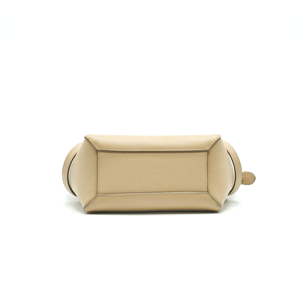 CELINE NANO BELT TRAINED CALFSKIN TAUPE