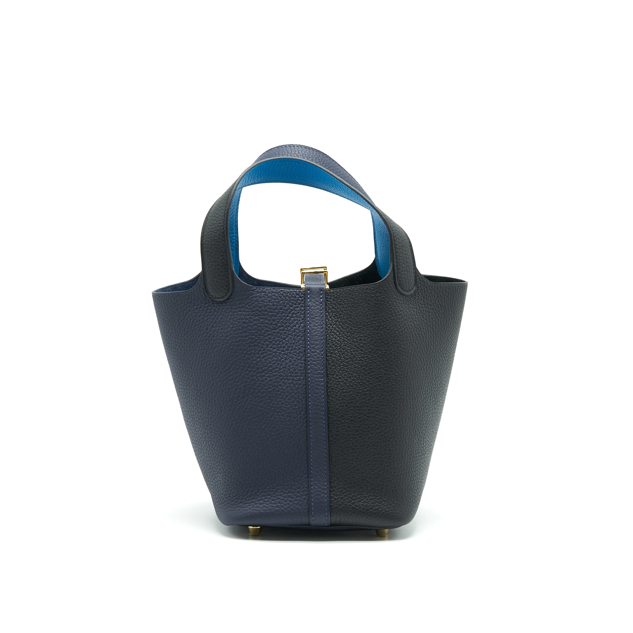 HERMES PICOTIN 18 BLEU NUIT/NOIR/BLUE FRIDA