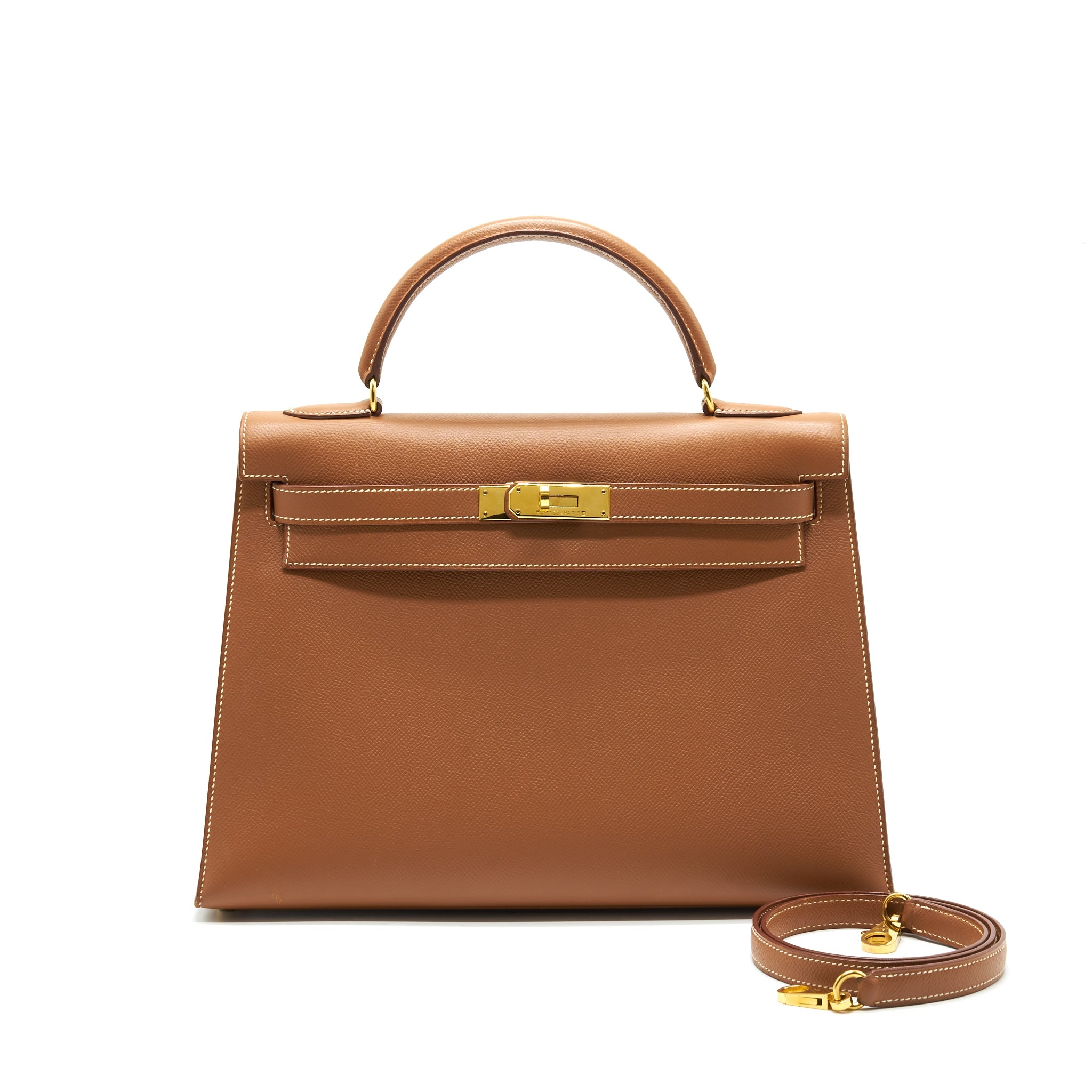 HERMES KELLY 32 SELLIERGOLD WITH GHW EPSOM