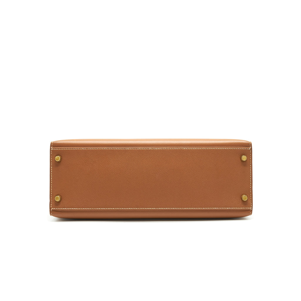 HERMES KELLY 32 SELLIERGOLD WITH GHW EPSOM
