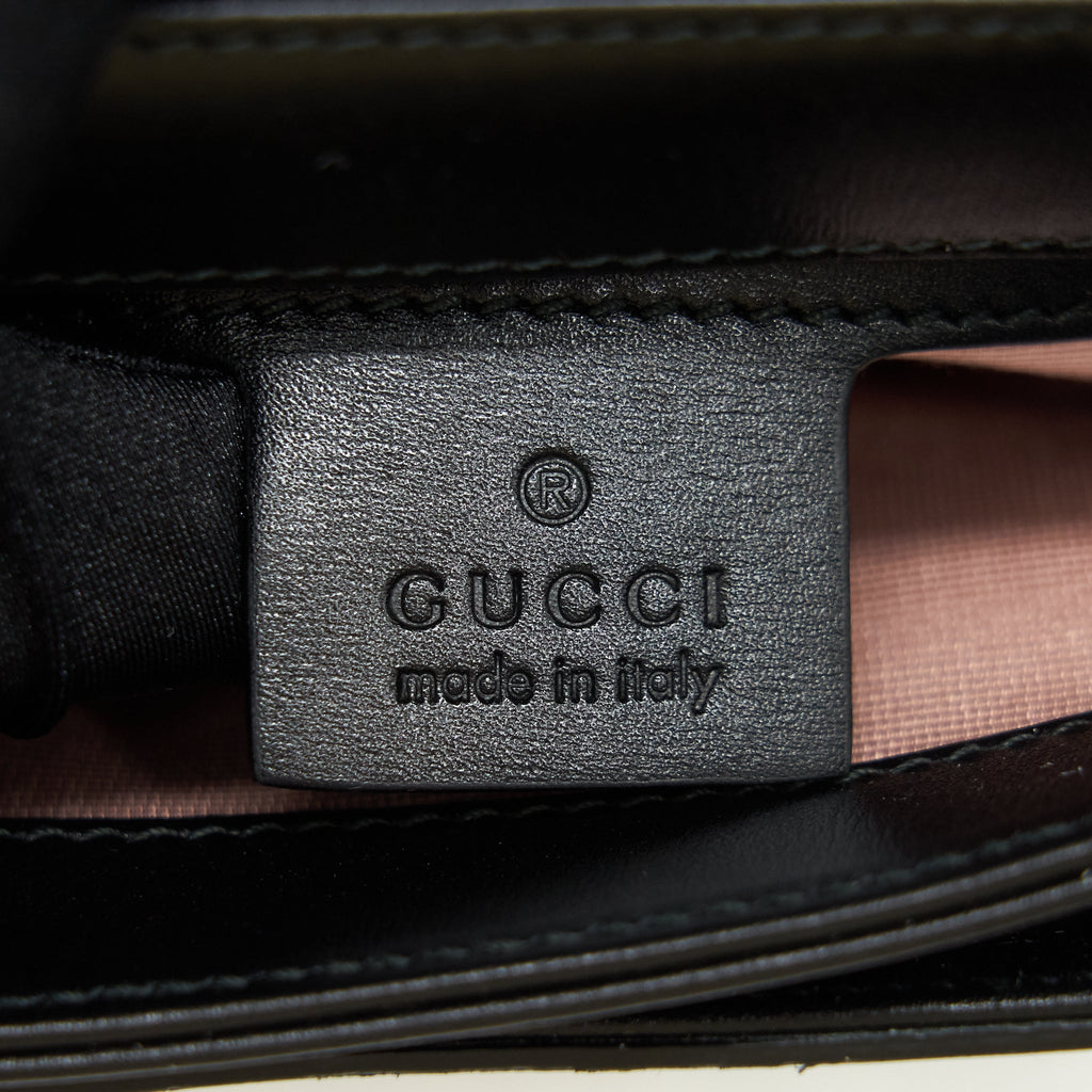 GUCCI ARLI SMALL SHOULDER BAG BLACK GHW