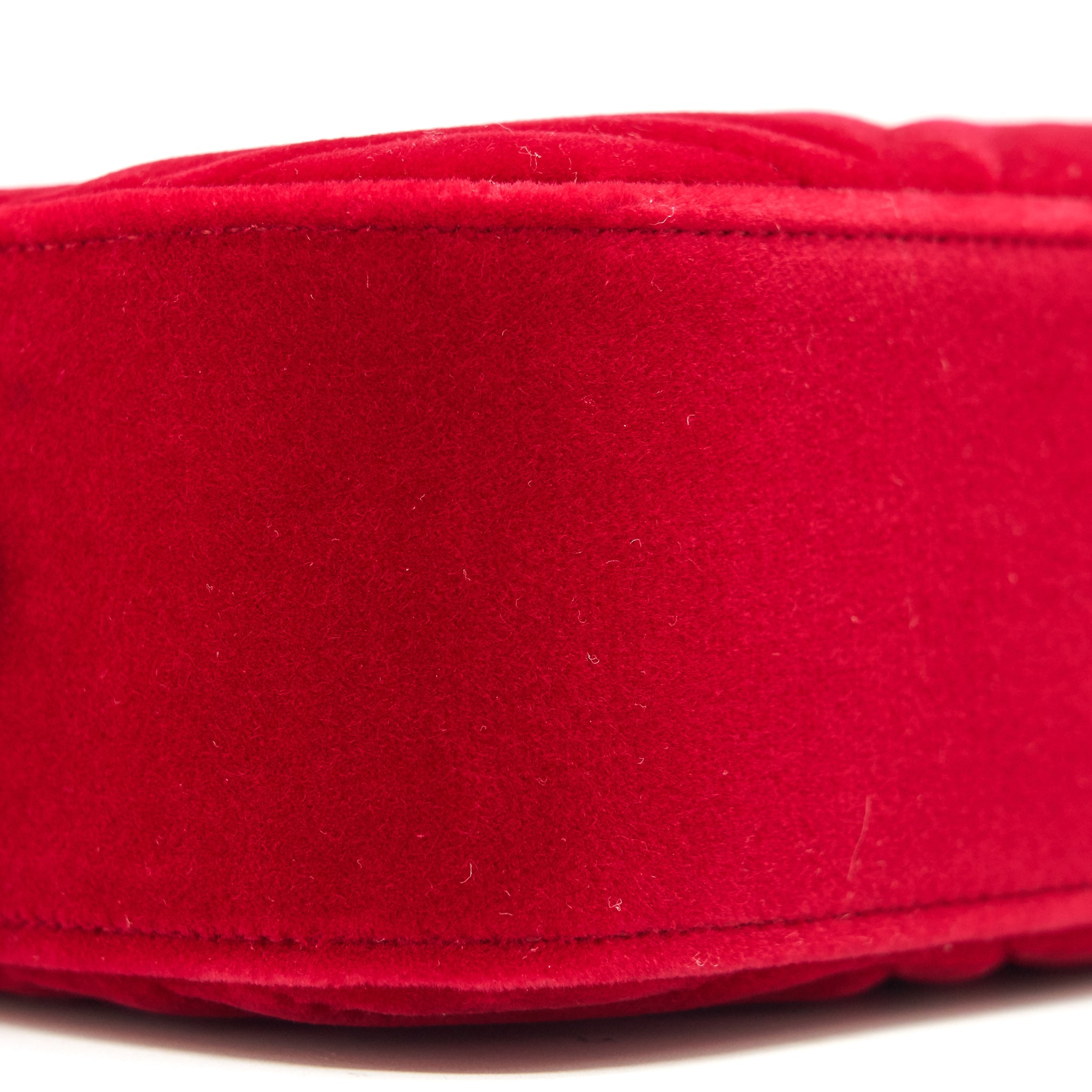 GUCCI MARMONT VALVET CAMERA BAG RED GHW