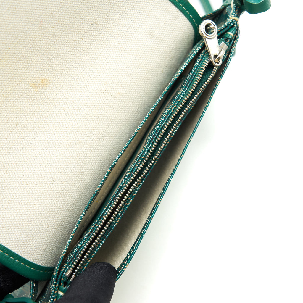 GOYARD PLUMET CROSSBAG WALLET CLUTCH GREEN