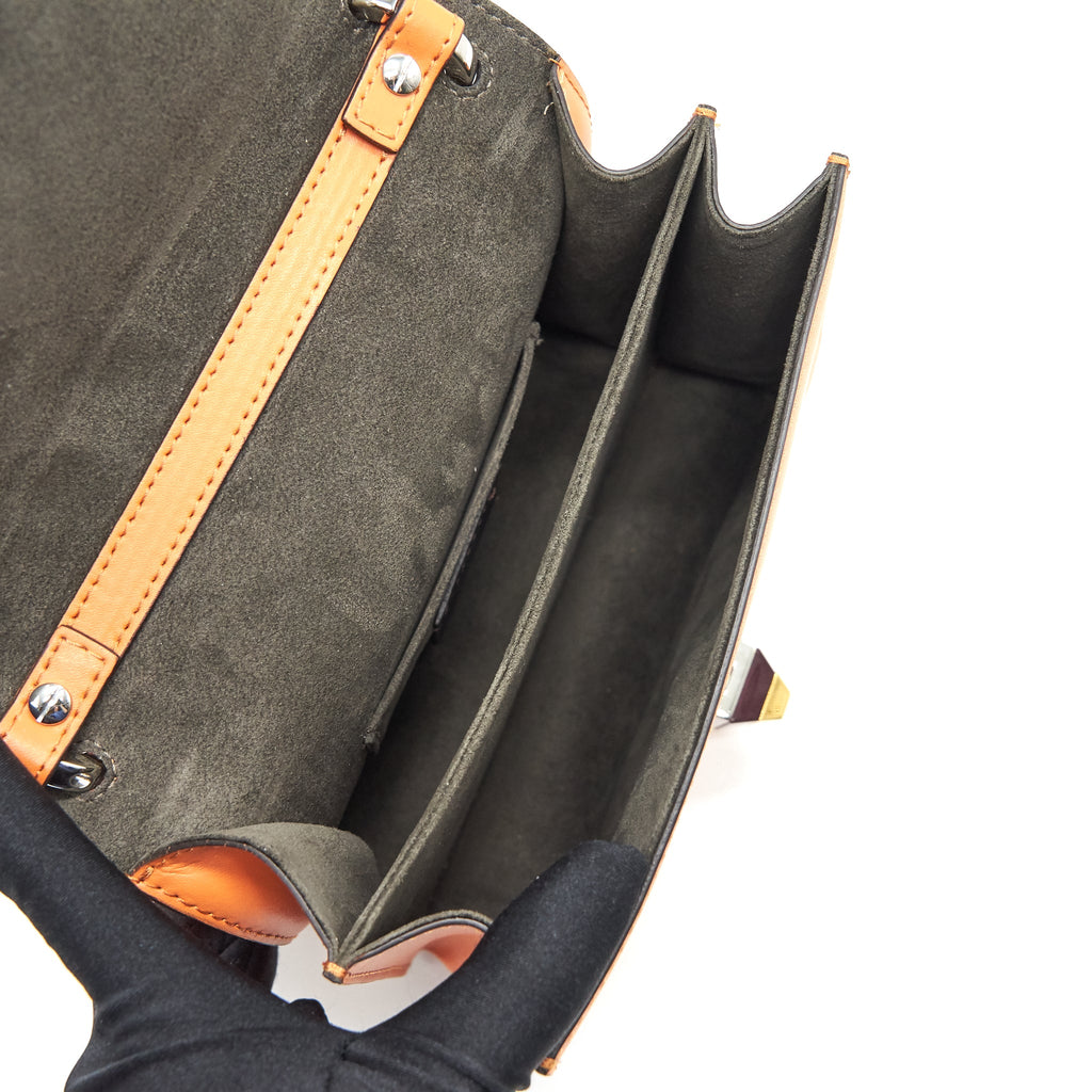 FENDI KAN I SMALL SHOULDER BAG ORANGE
