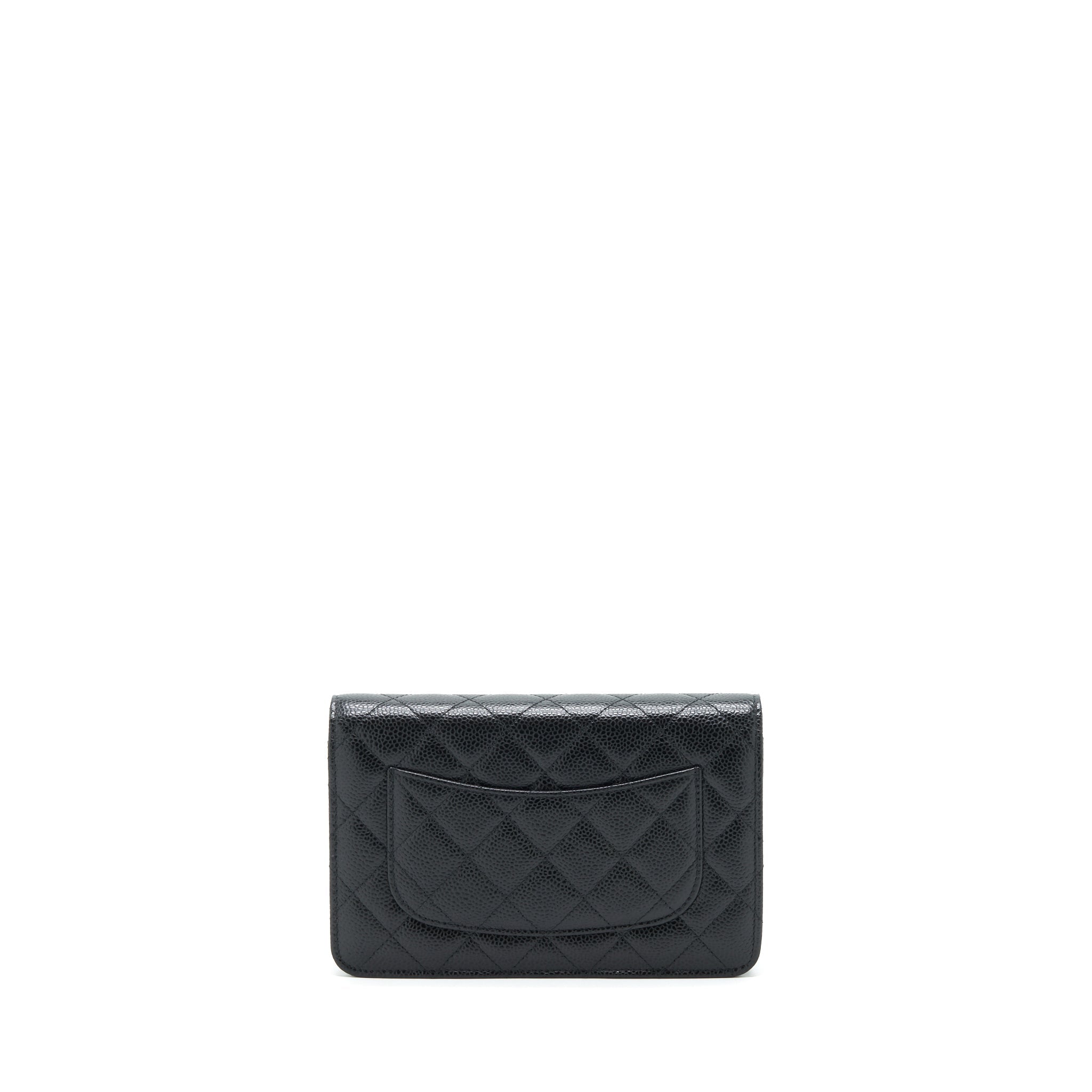 CHANEL CLASSIC WALLET ON CHAIN CAVIAR BLACK SHW