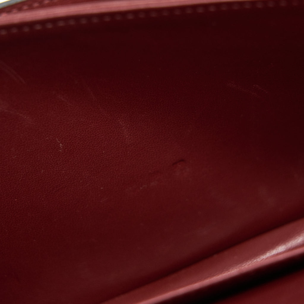 HERMES CONSTANCE ELAN ALLIGATOR BURGUNDY LIZARD GOLD HARDWARE