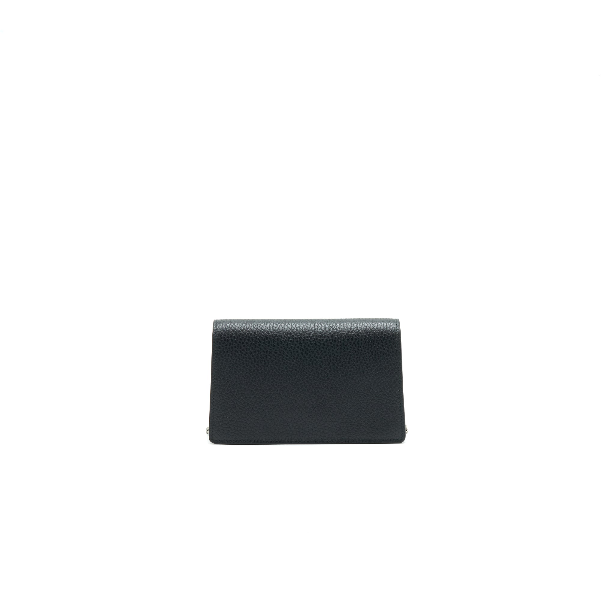 GUCCI DIONYSUS LEATHER SUPER MINI BAG BLACK