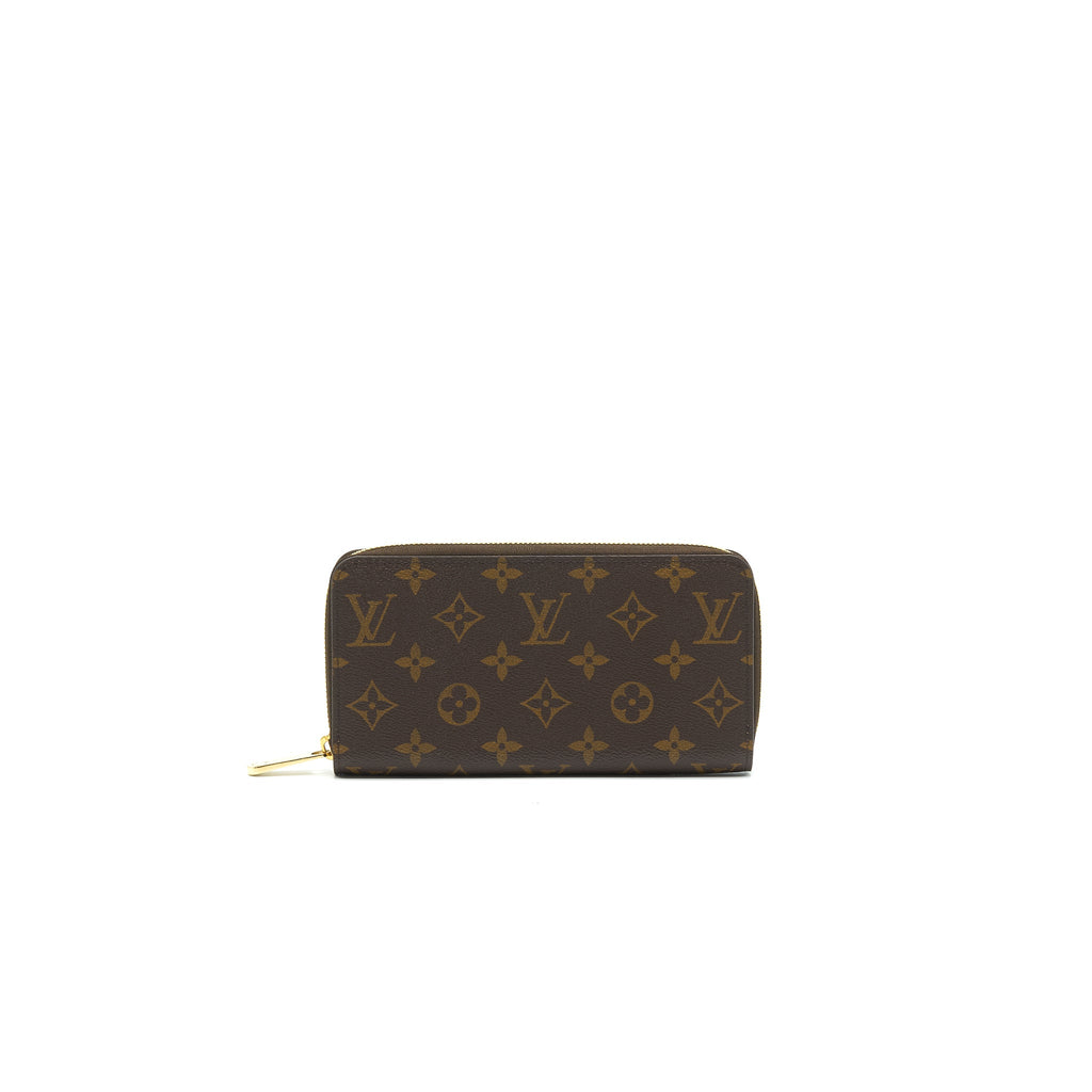 LOUIS VUITTON ZIPPY WALLET MONOGRAM CANVAS BROWN