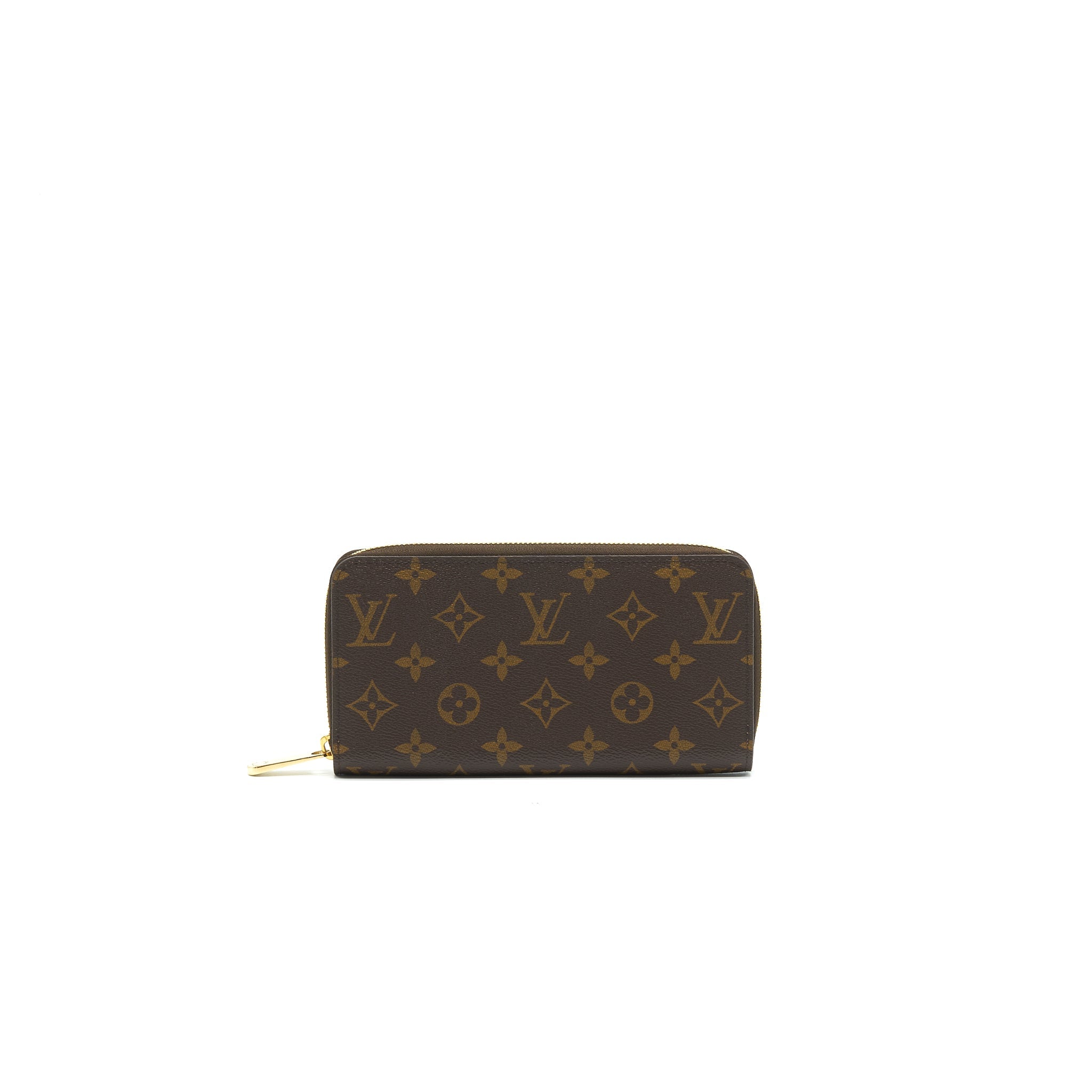 LOUIS VUITTON ZIPPY WALLET MONOGRAM CANVAS BROWN
