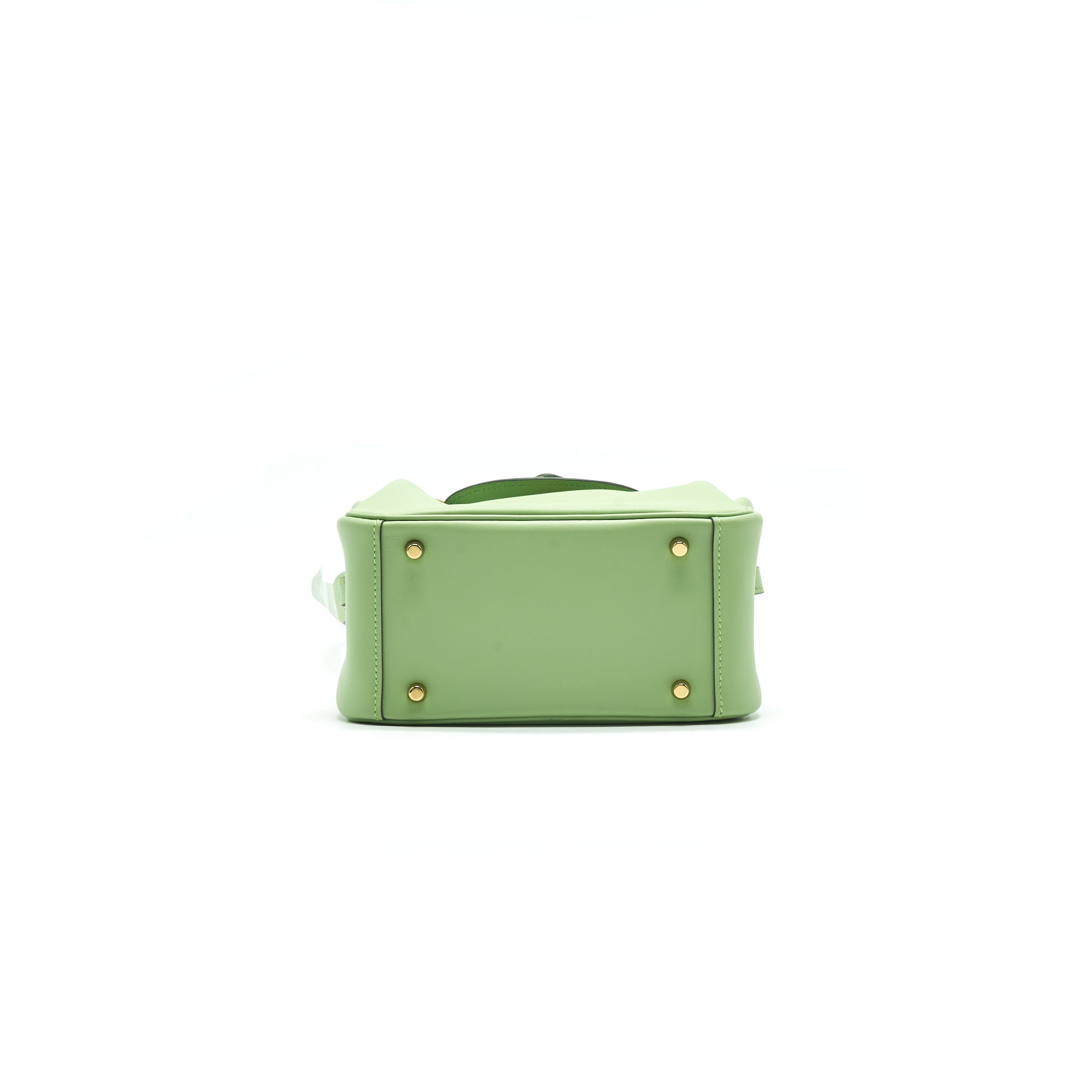 HERMES MINI LINDY 3I VERT CRIQUET GHW