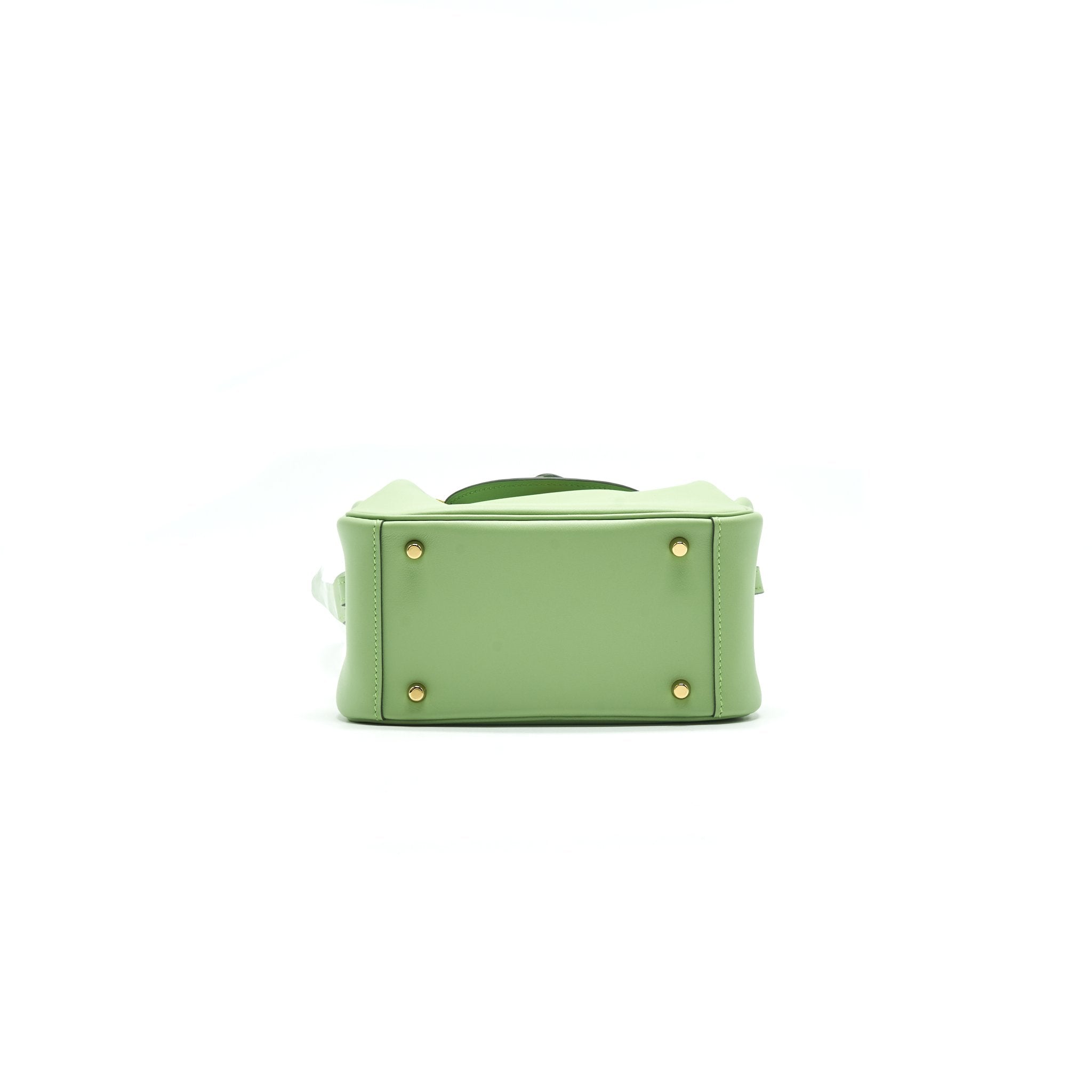 HERMES MINI LINDY VERT CRIQUET GHW SWIFT LEATHER