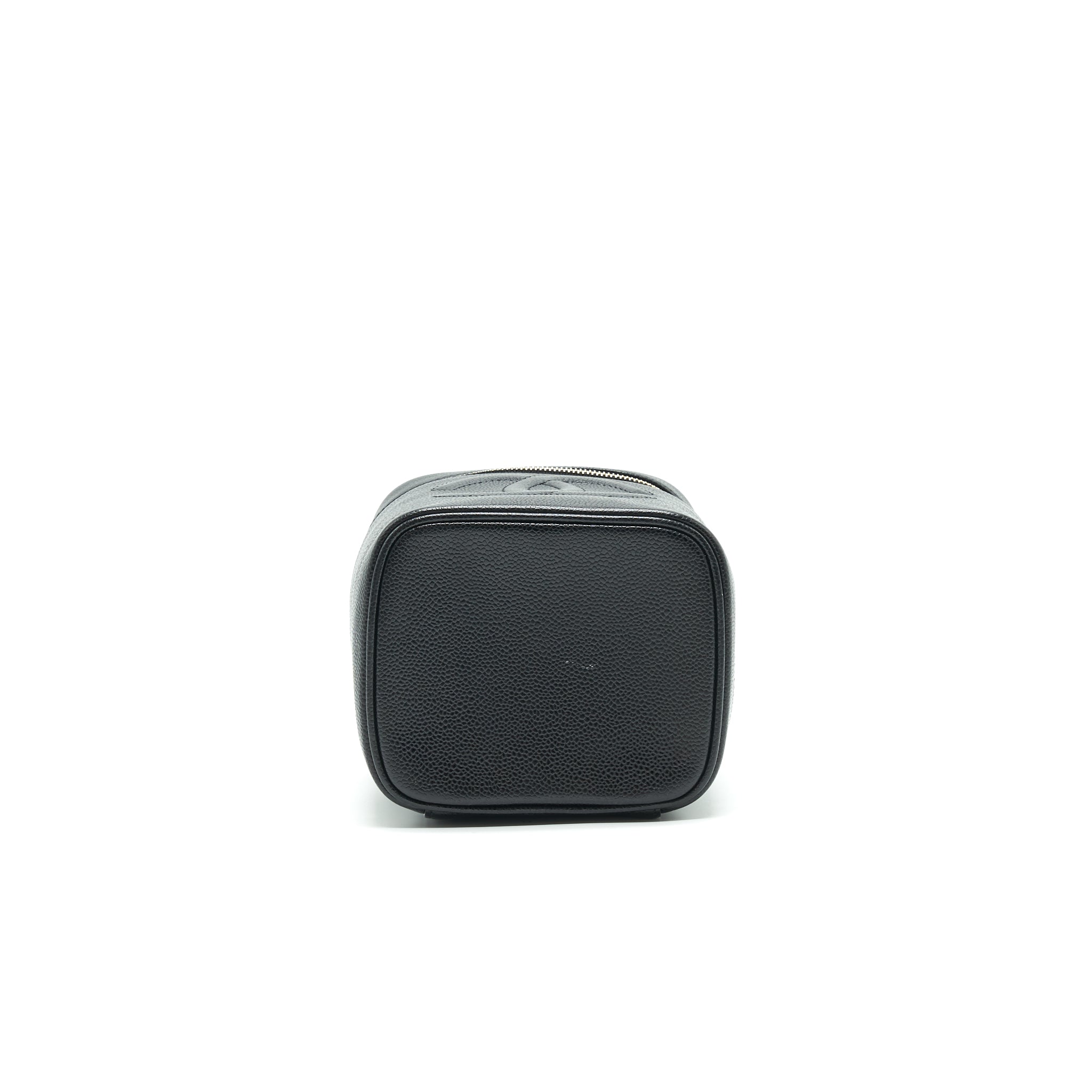 CHANEL VINTAGE VANITY CASE CAVIAR BLACK GHW