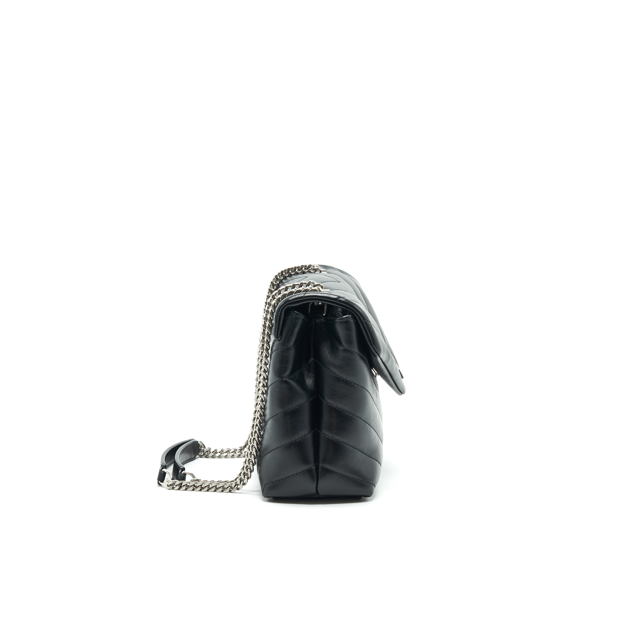 SAINT LAURENT SMALL LOULOU BAG BLACK SHW