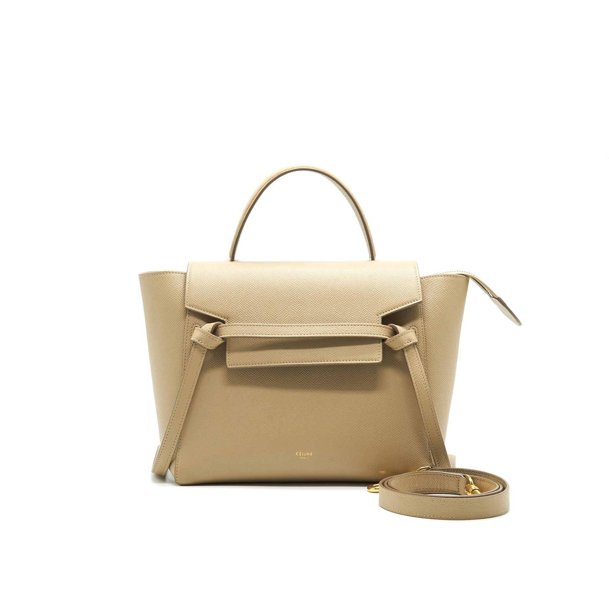 CELINE MICRO BELT BAG LIGHT TAUPE