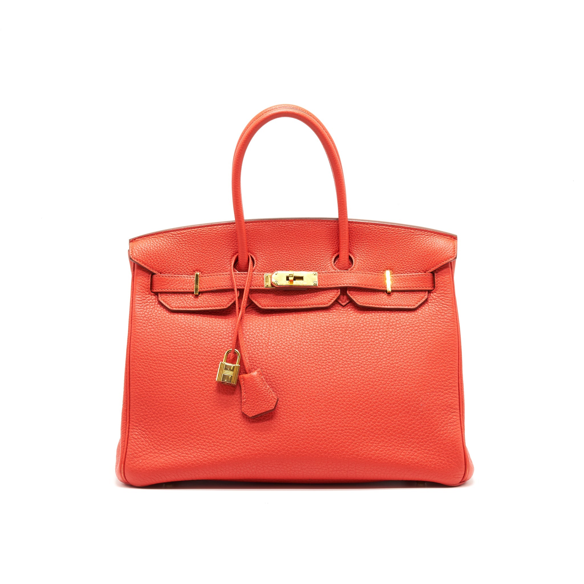 HERMES BIRKIN 35 9T CAPUCINE GHW TOGO LEATHER