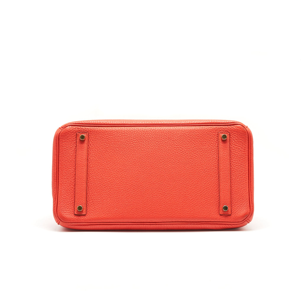 HERMES BIRKIN 35 9T CAPUCINE GHW TOGO LEATHER