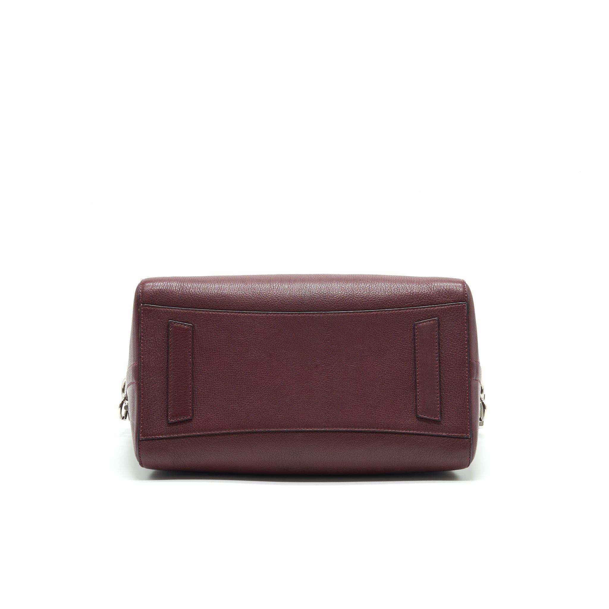 GIVENCHY ANTIGONA MEDIUM BURGUNDY TRAINED LEATHER HANDBAG