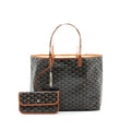 GOYARD SAINT LOUIS TOTE BAG PM BROWN
