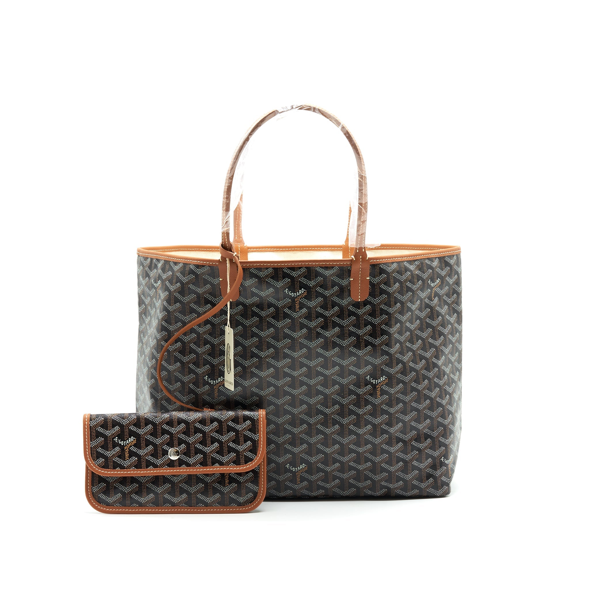 GOYARD SAINT LOUIS TOTE BAG PM BROWN