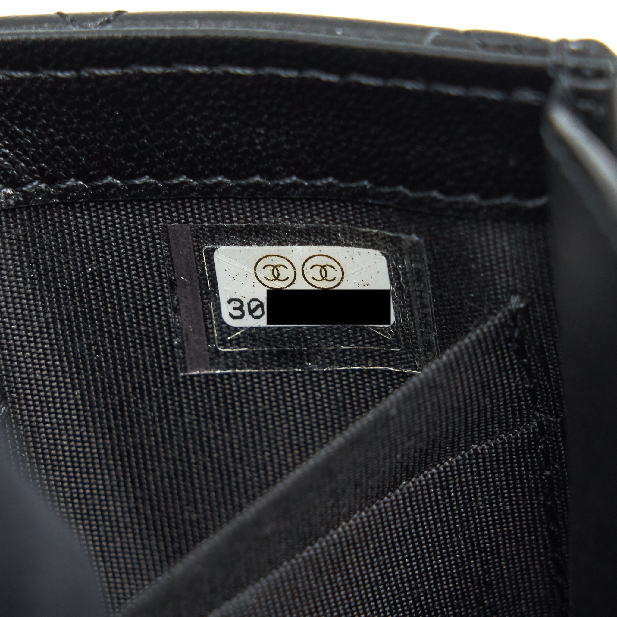 CHANEL LAMBSKIN QUILTED MINI TRENDY CC CHAIN WALLET BLACK