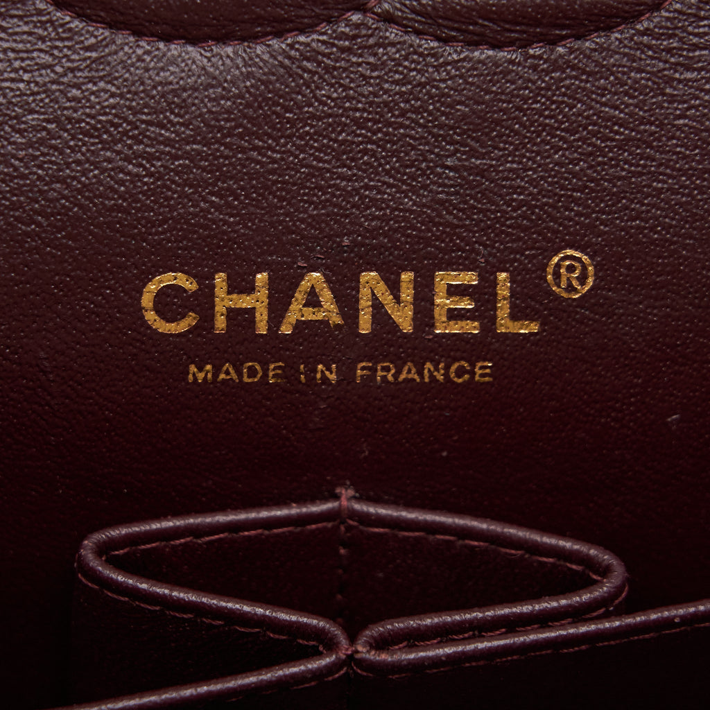 CHANEL MEDIUM CLASSIC DOUBLE FLAP BAG CAVIAR BLACK GHW SERIAL16