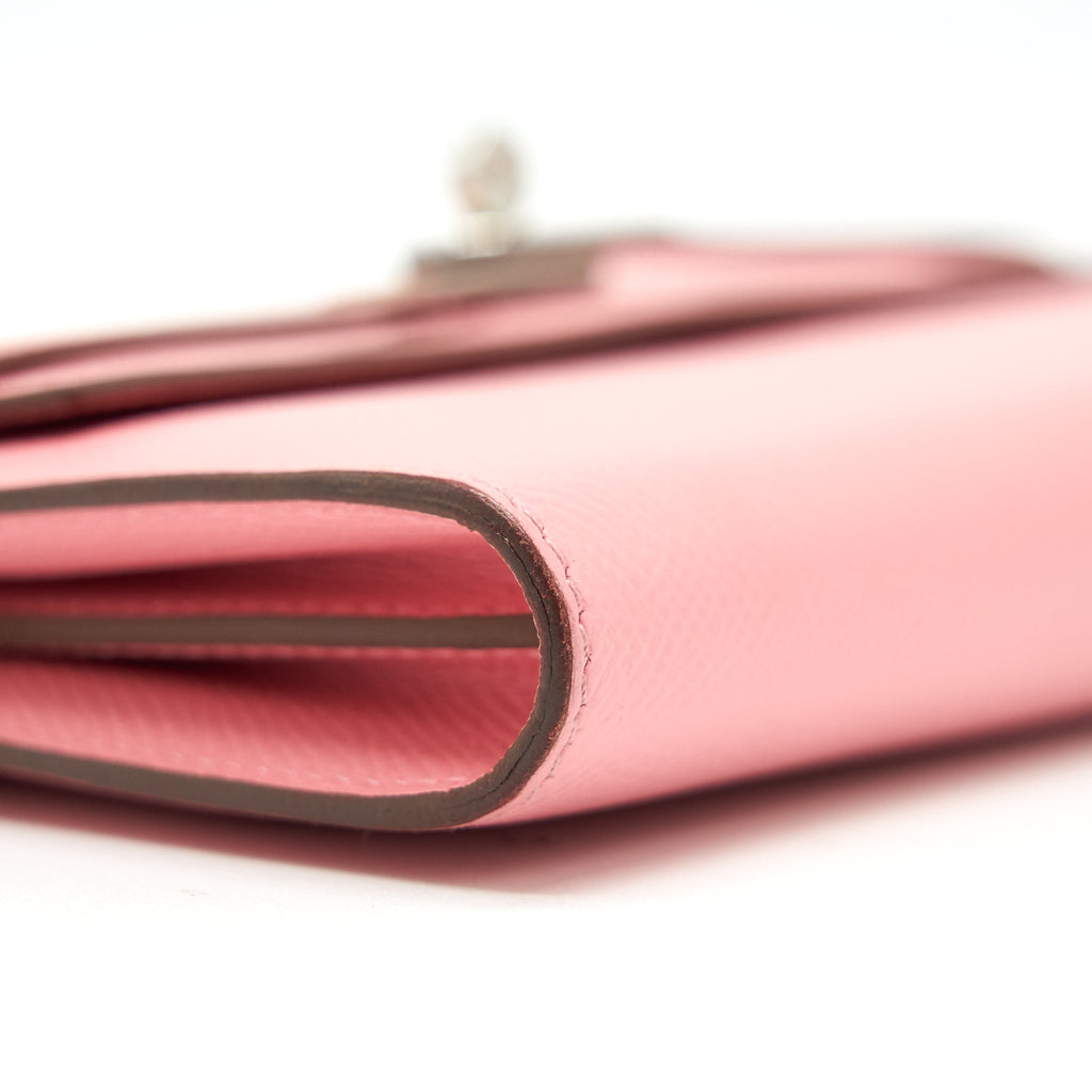 HERMES KELLY LONG WALLET PINK