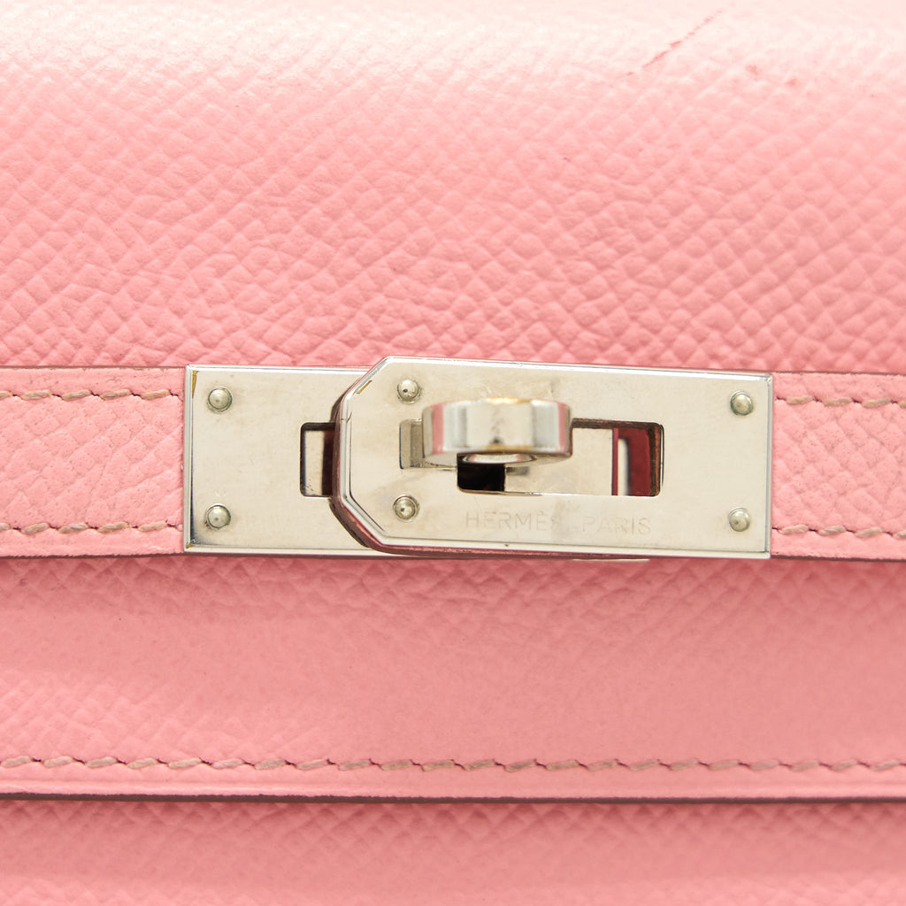 HERMES KELLY LONG WALLET PINK