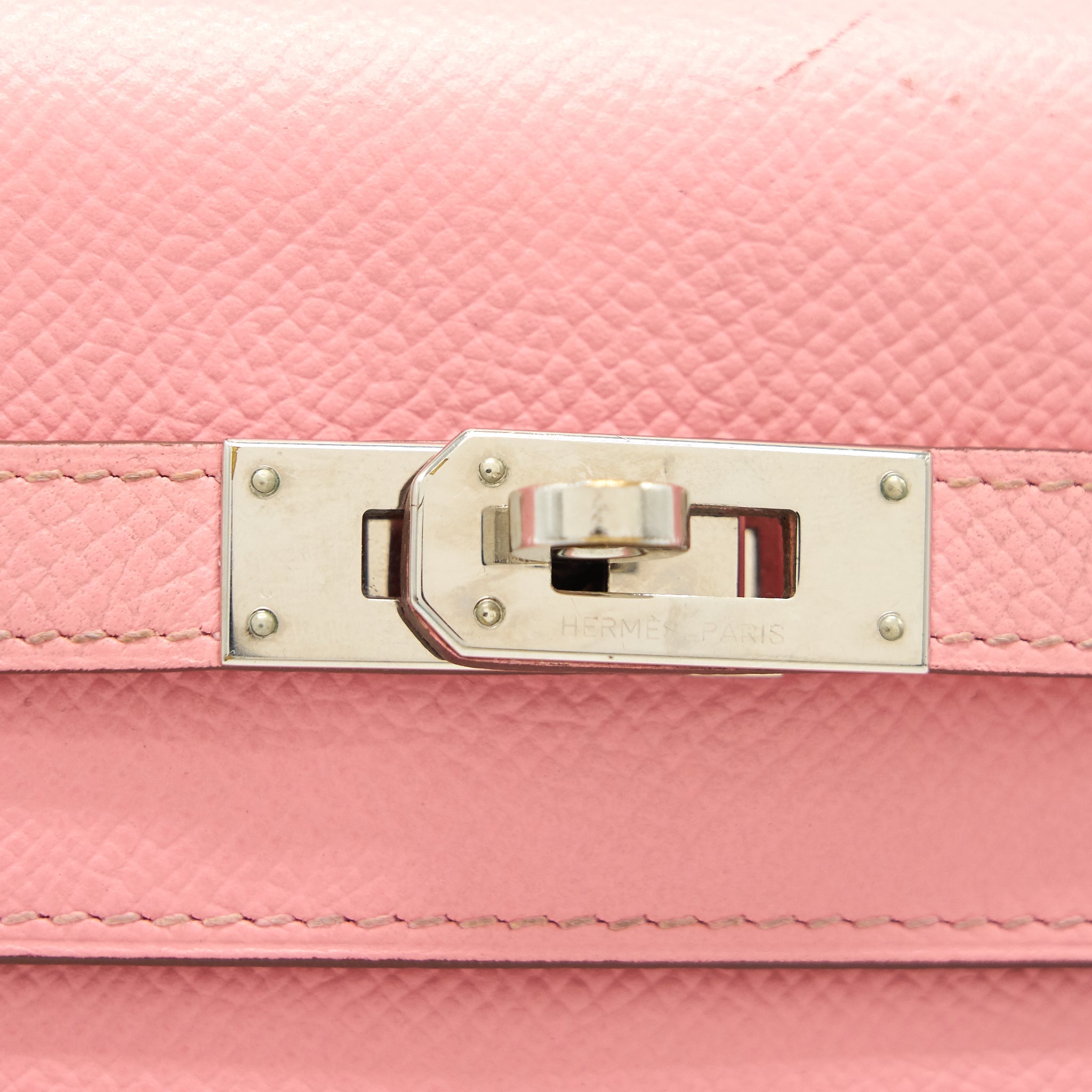 HERMES KELLY LONG WALLET PINK SHW