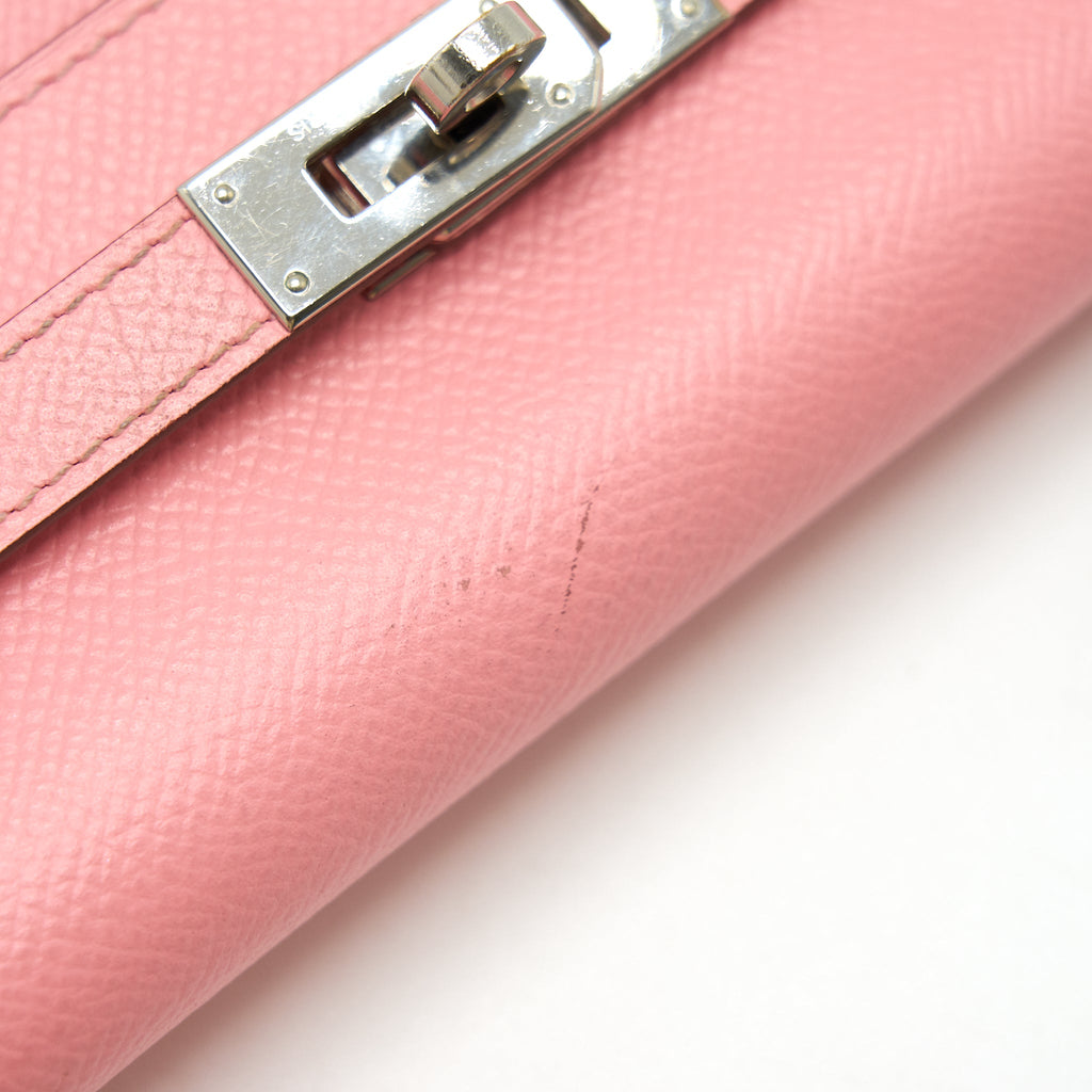 HERMES KELLY LONG WALLET PINK