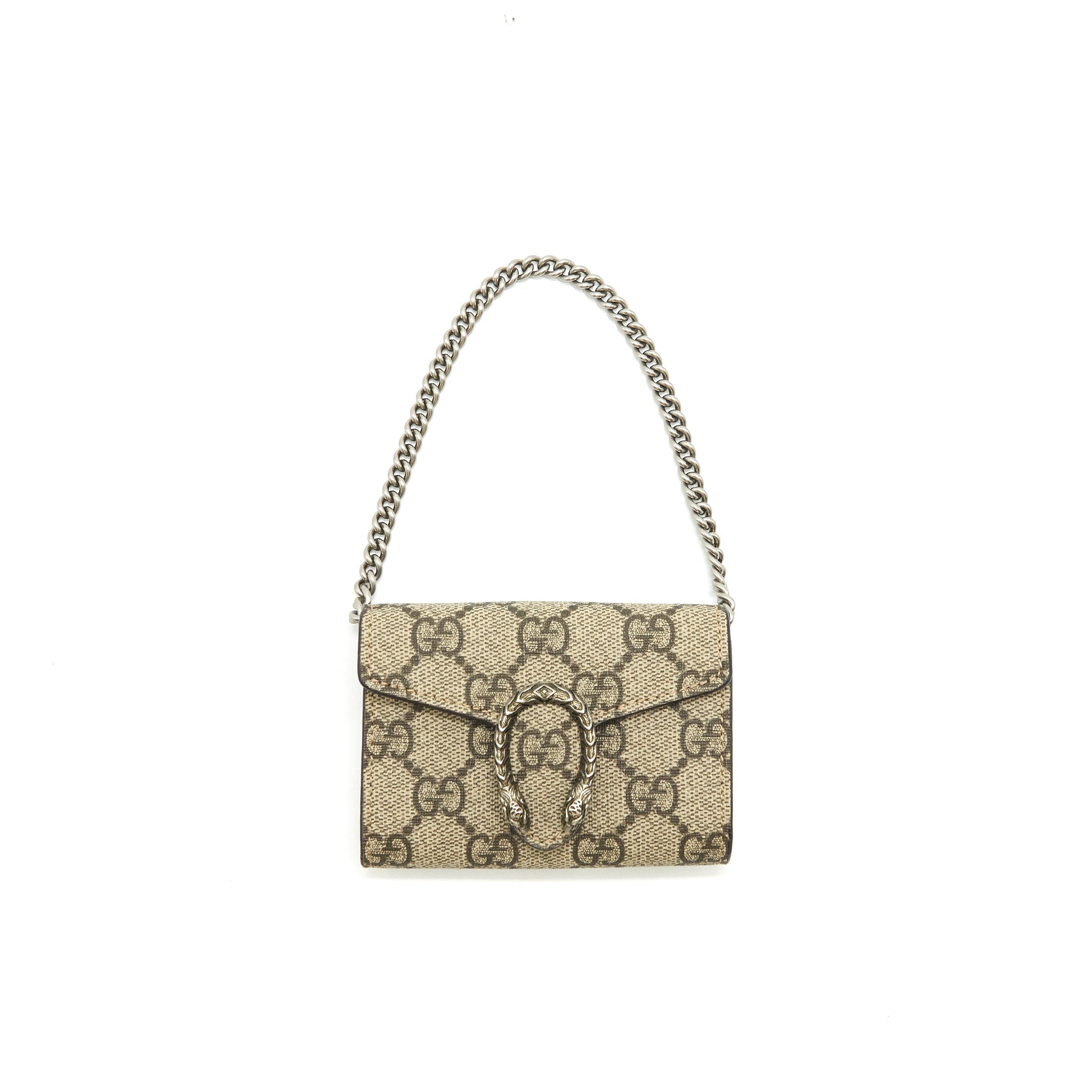 GUCCI DIONYSUS CARD HOLDER WITH CHAIN