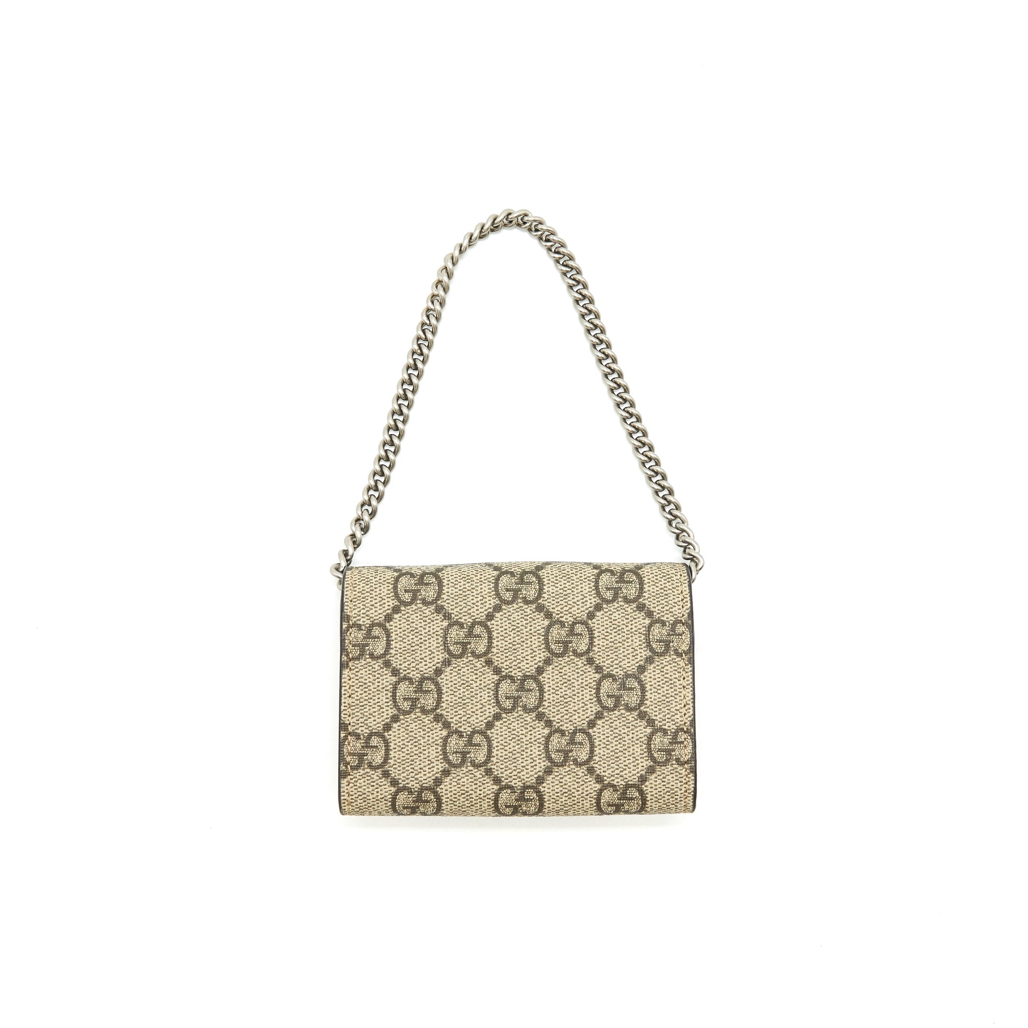 GUCCI DIONYSUS CARD HOLDER WITH CHAIN