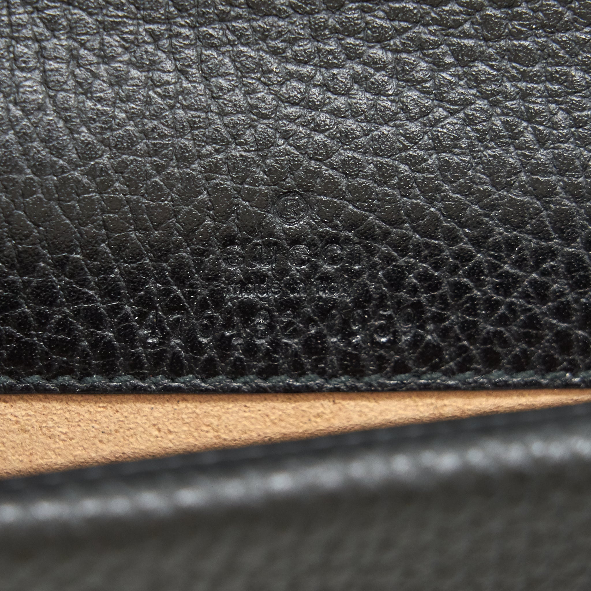 GUCCI DIONYSUS LEATHER SUPER MINI BAG BLACK