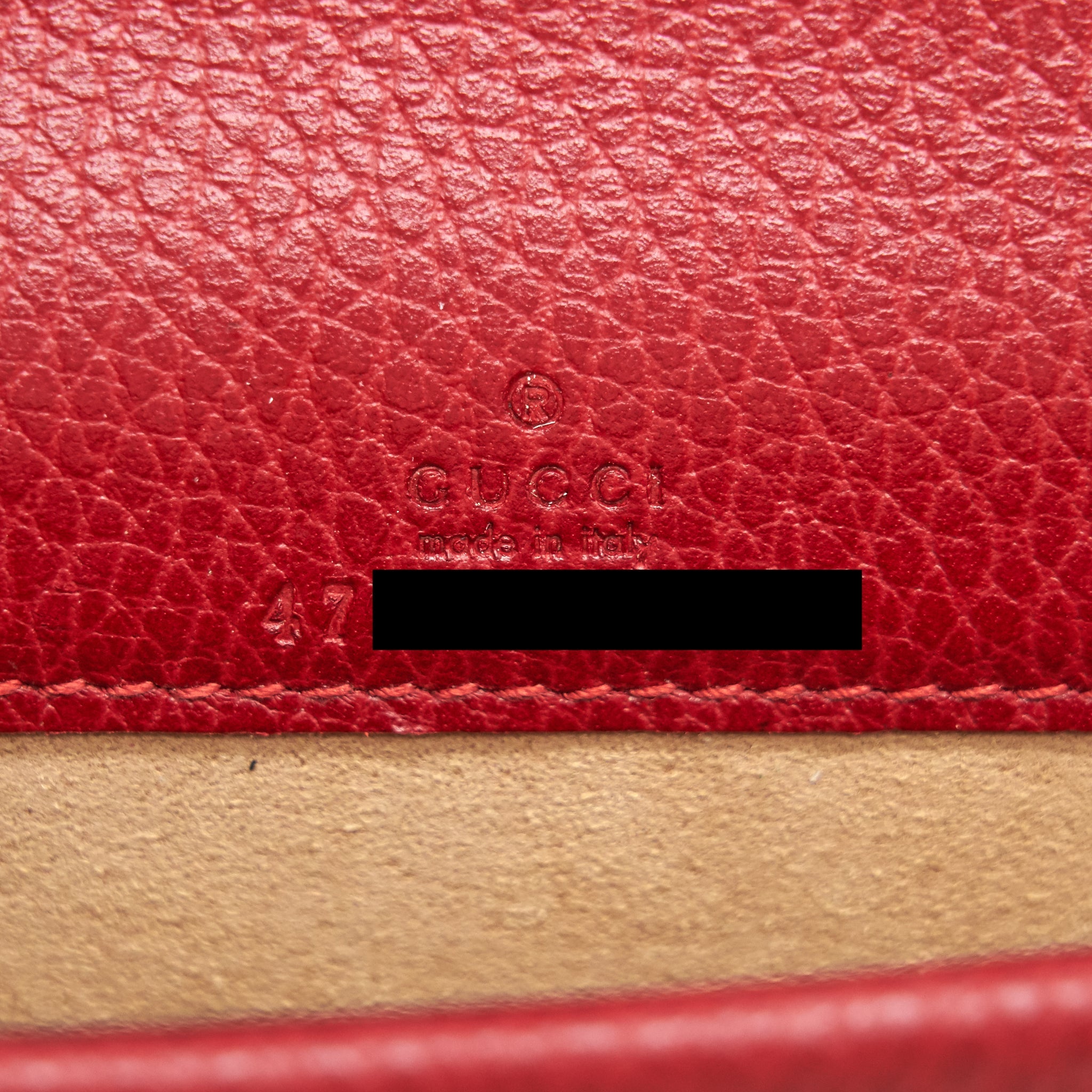 GUCCI DIONYSUS LEATHER SUPER MINI BAG RED