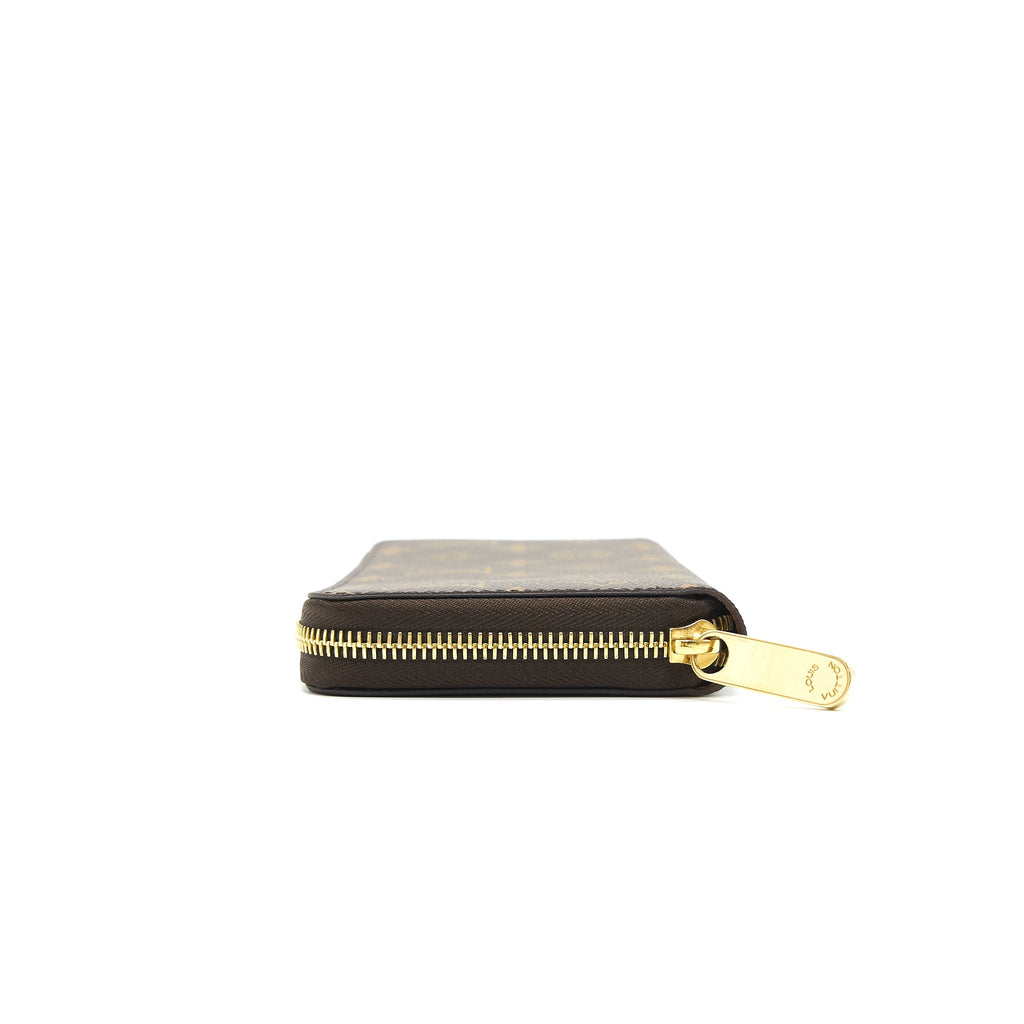 LOUIS VUITTON ZIPPY WALLET MONOGRAM CANVAS BROWN