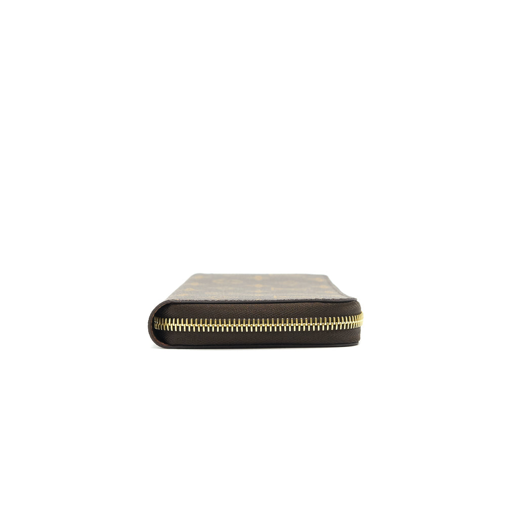LOUIS VUITTON ZIPPY WALLET MONOGRAM CANVAS BROWN
