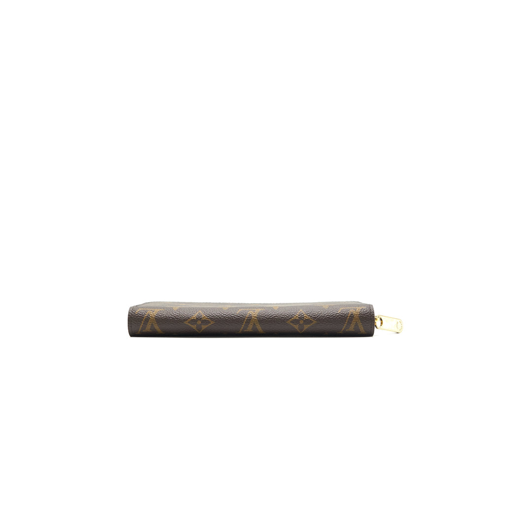 LOUIS VUITTON ZIPPY WALLET MONOGRAM CANVAS BROWN
