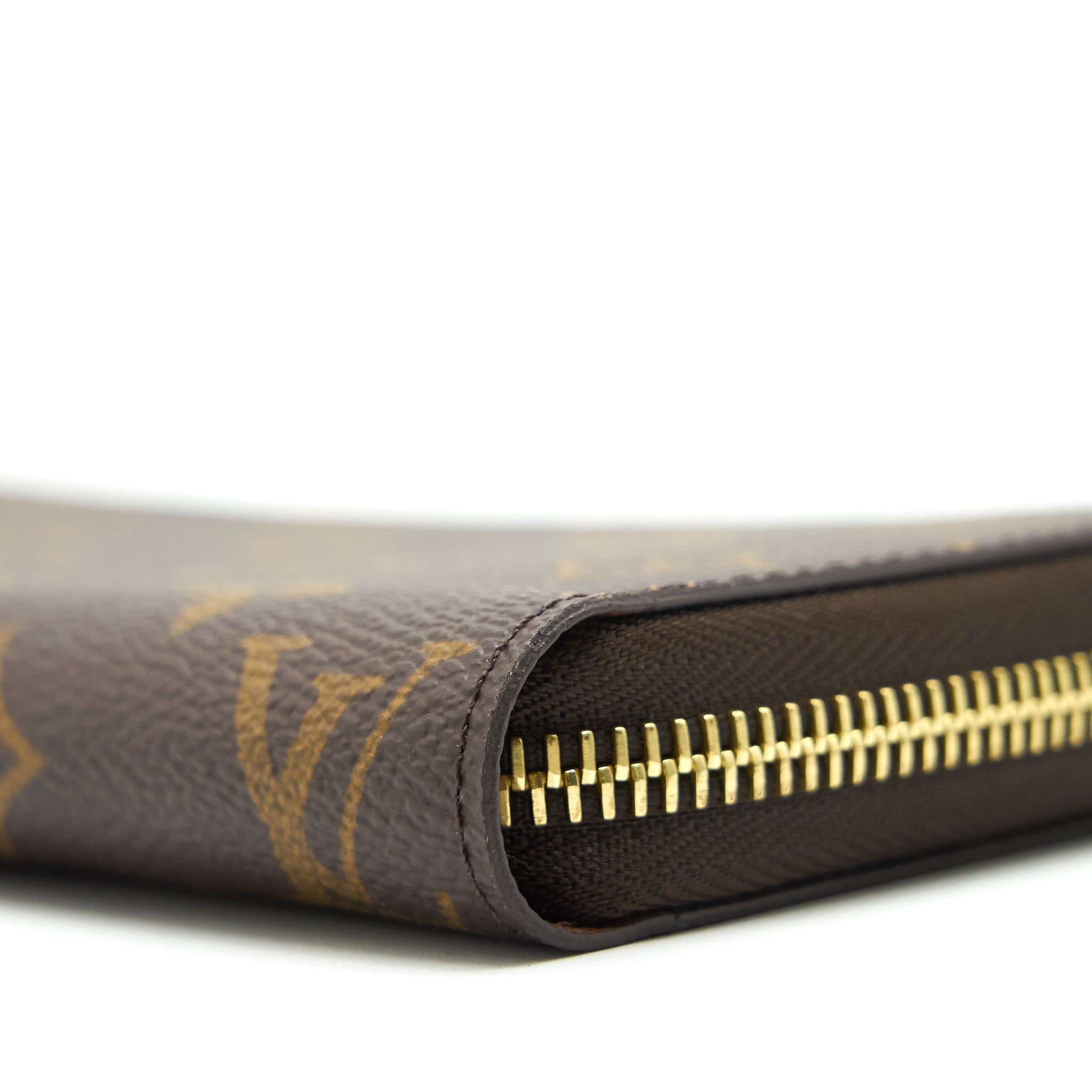 LOUIS VUITTON ZIPPY WALLET MONOGRAM CANVAS BROWN