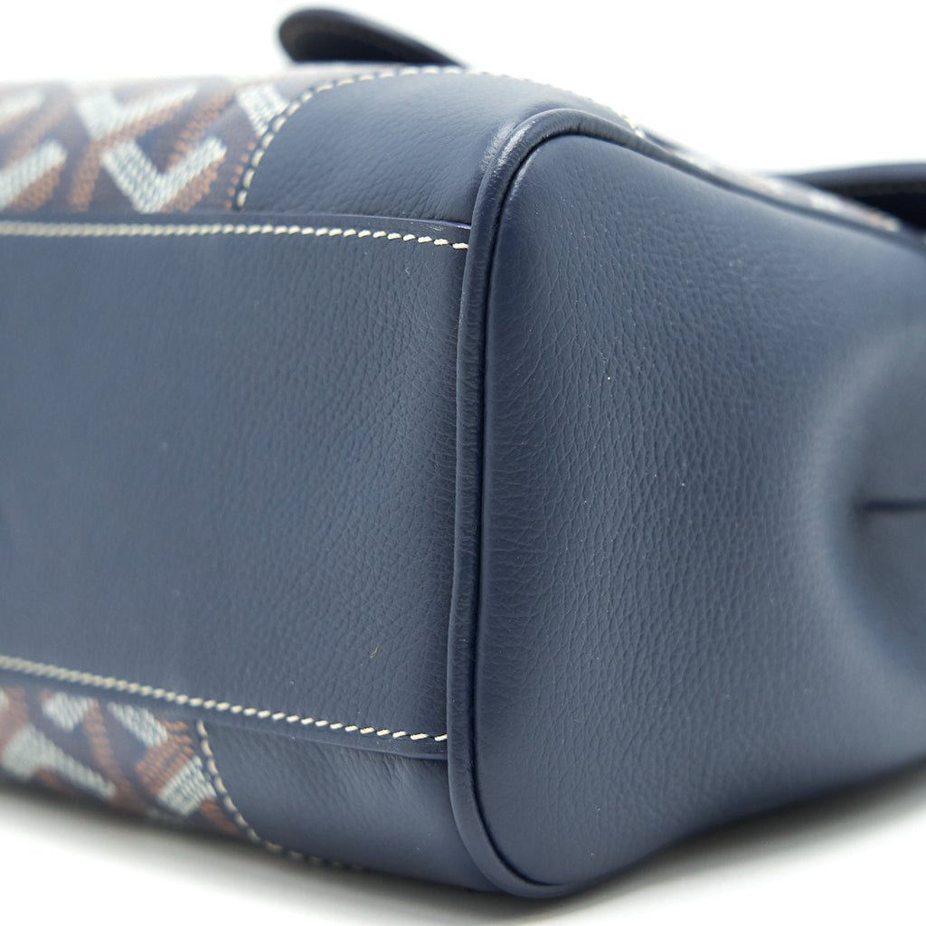 GOYARD MINI SAIGON BAG NAVY
