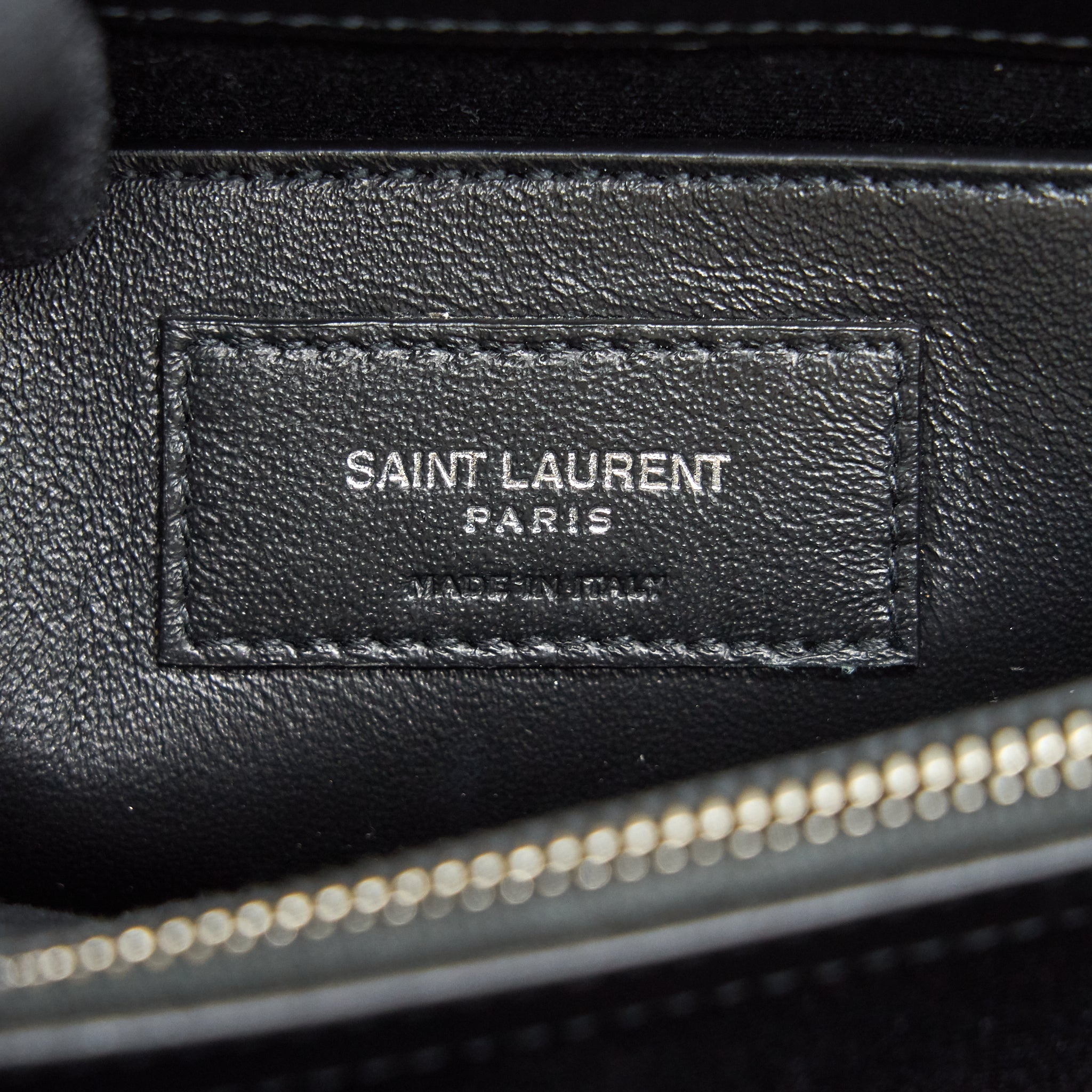 SAINT LAURENT SMALL LOULOU BAG BLACK SHW