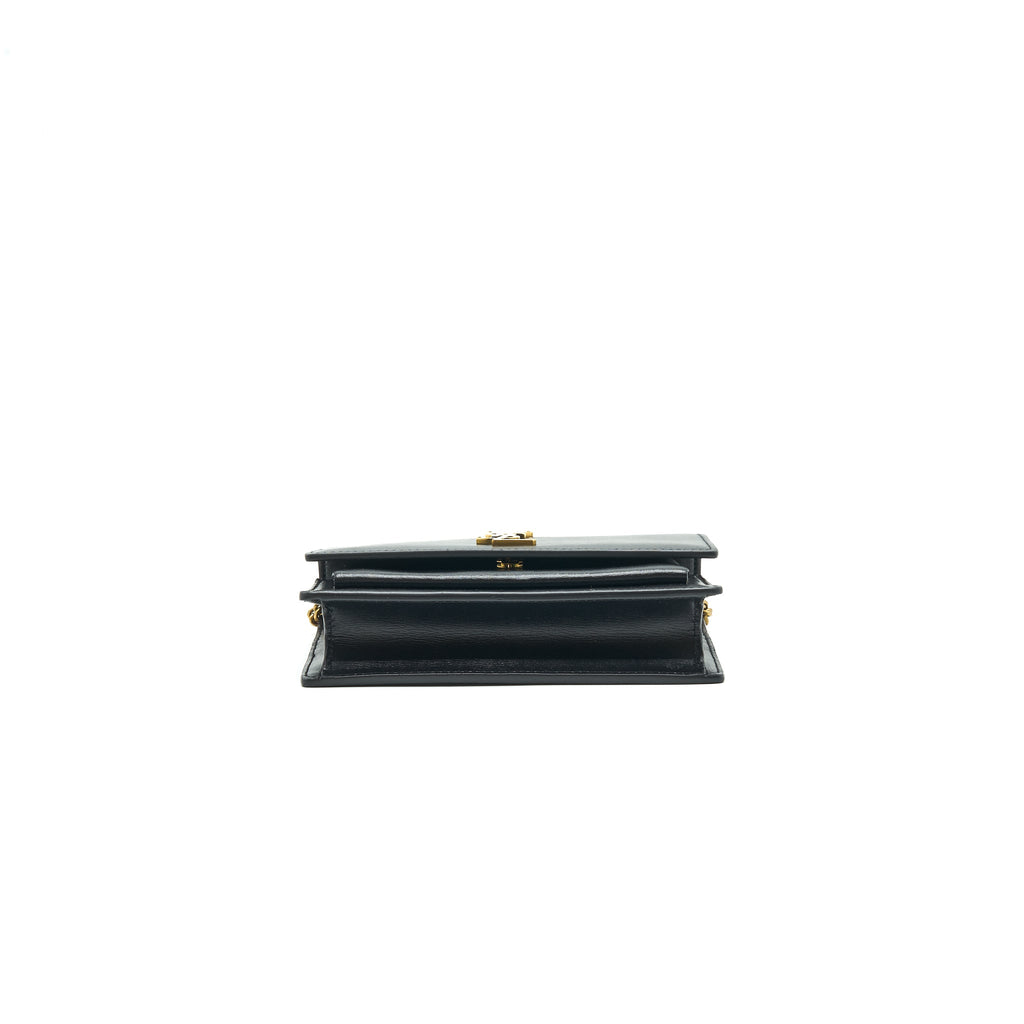 SAINT LAURRNT SUNSET CHAIN WALLET BLACK GHW