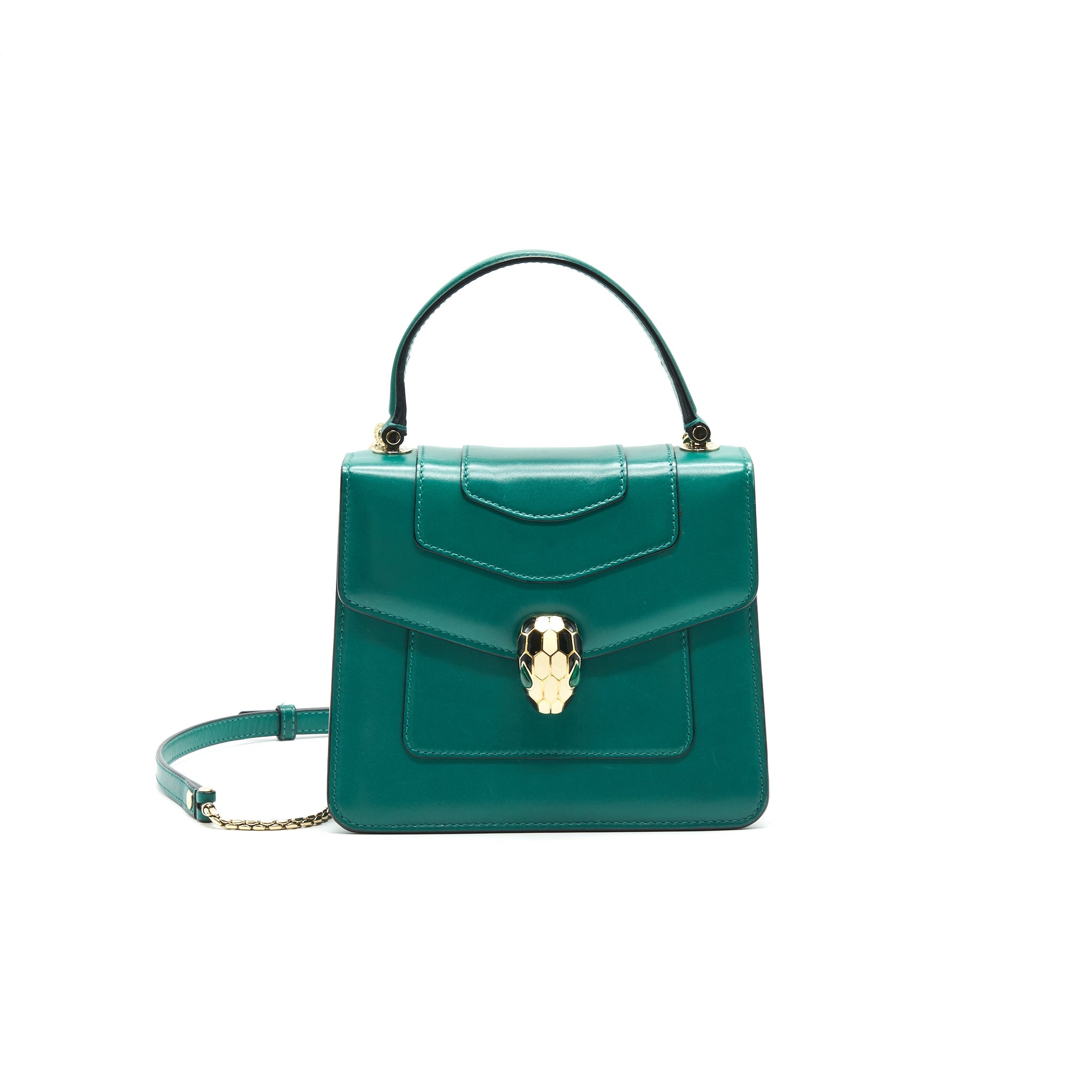 BVLGARI SERPENTI FOREVER CROSSBODY BAG GREEN